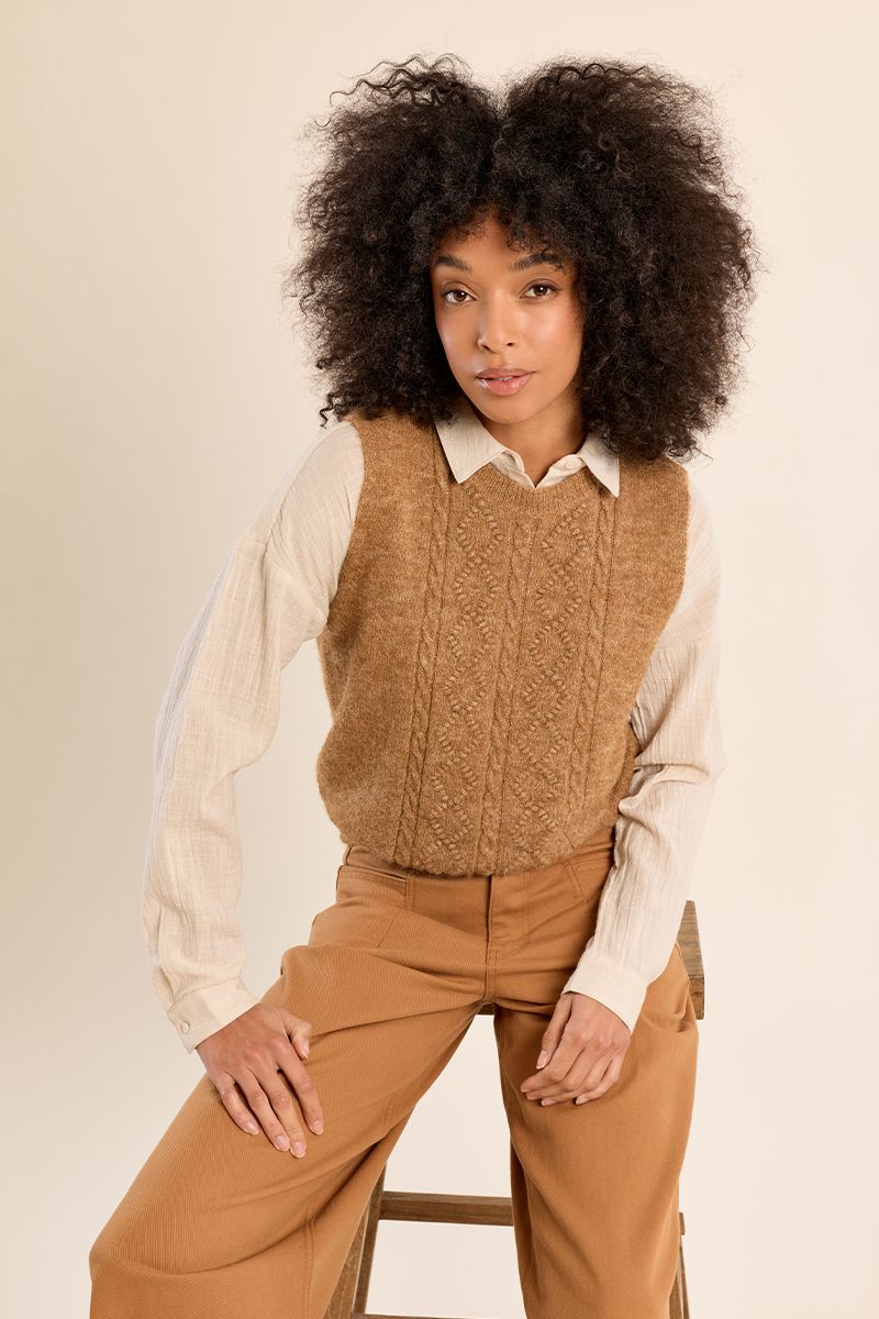 Pull sans manches col rond, MOLLY BRACKEN