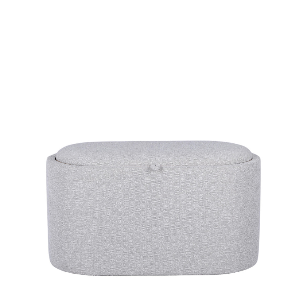 Banc coffre en tissu convertible en table basse L77cm- ZOE, DRAWER