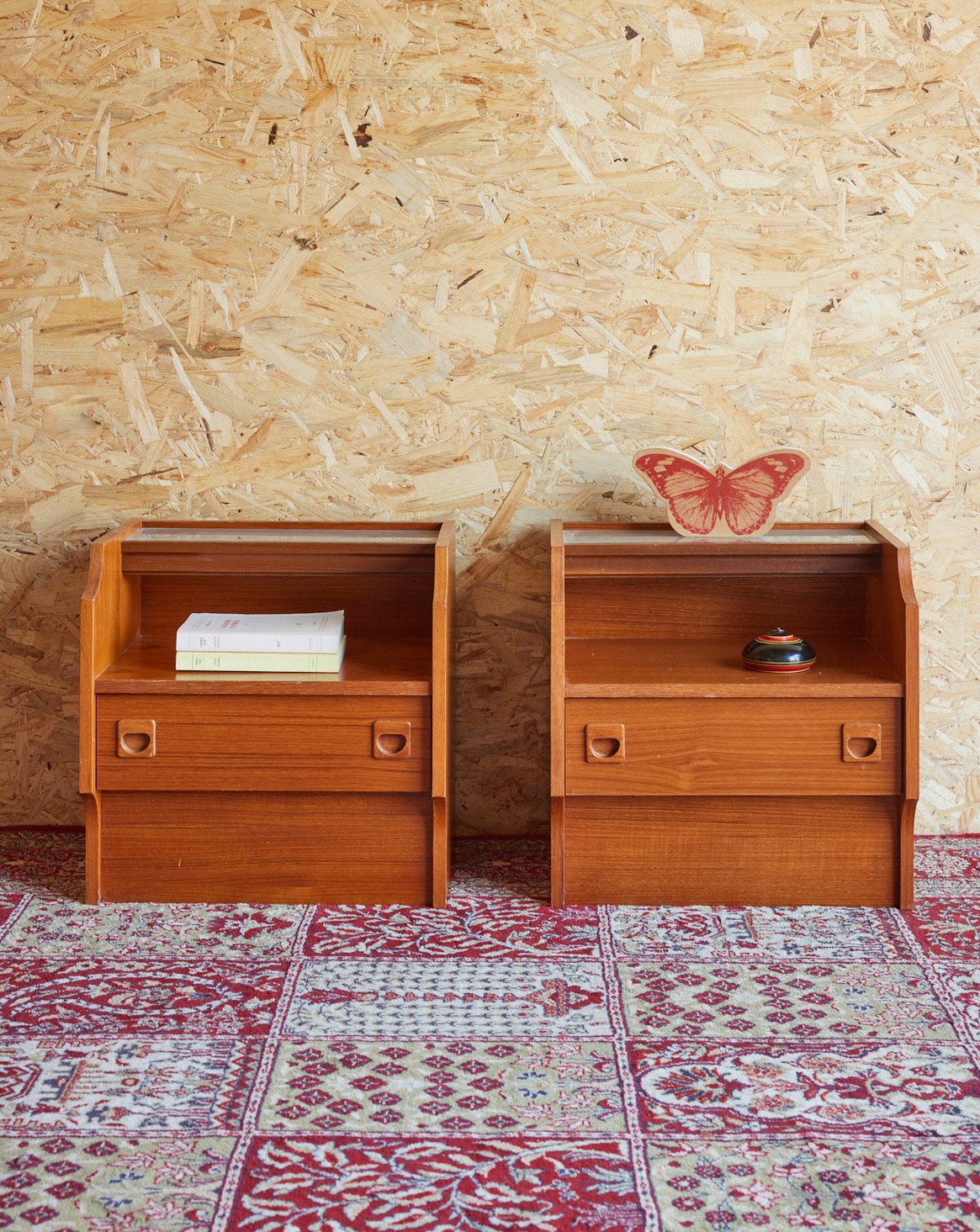 Paire de chevets en bois Maïa N°1476 - Bon état, DEBONGOUT