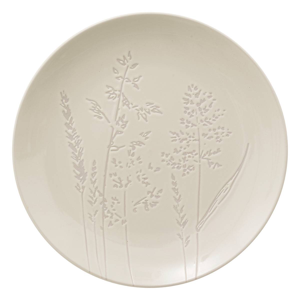 Lot de 6 assiettes plates en céramique ELSA, SECRET DE GOURMET