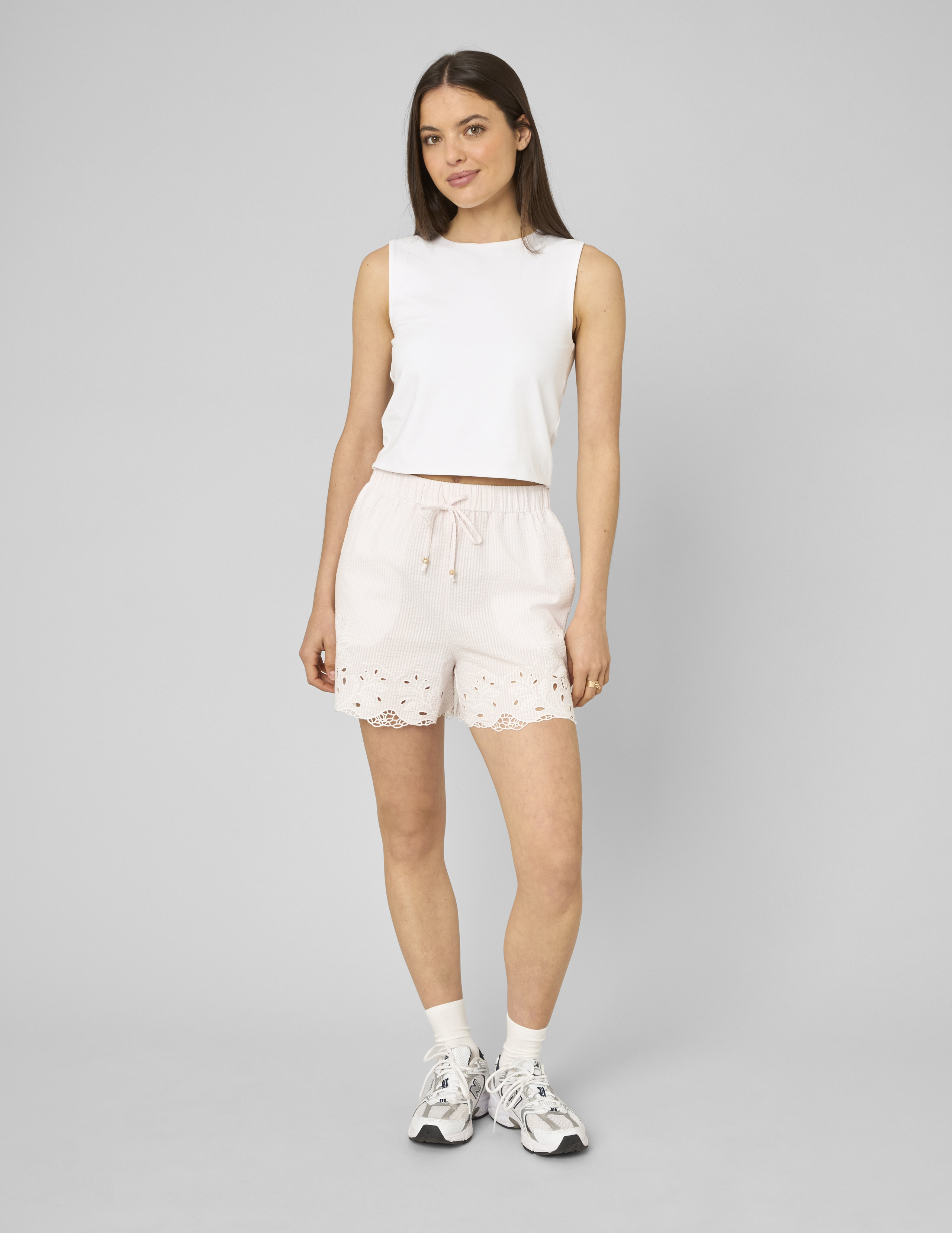 Short rayé broderie anglaise, BZB
