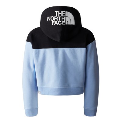 Two-Tone Cropped Hoodie with Logo Print in Cotton THE NORTH FACE