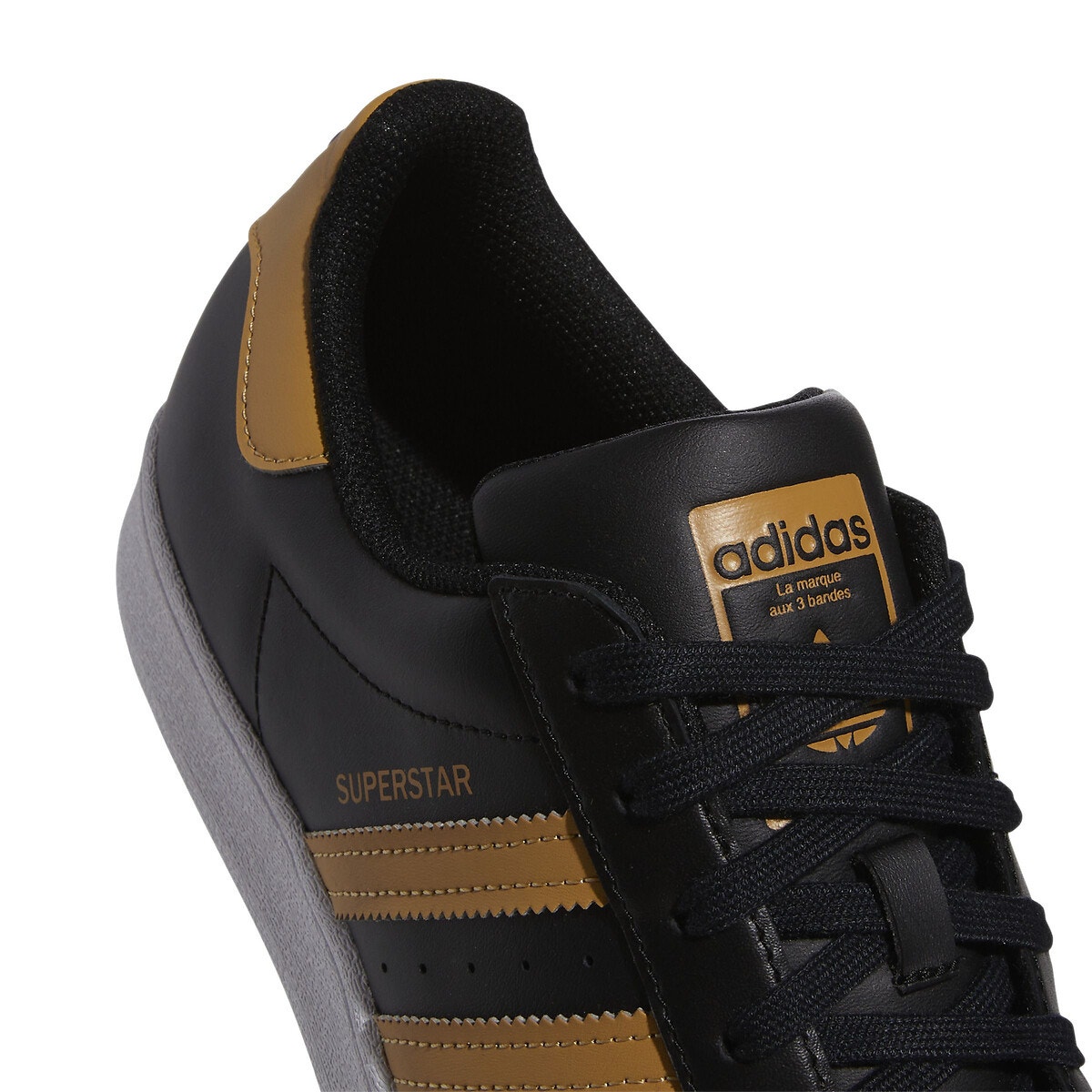 Baskets cuir superstar noir Adidas Originals La Redoute