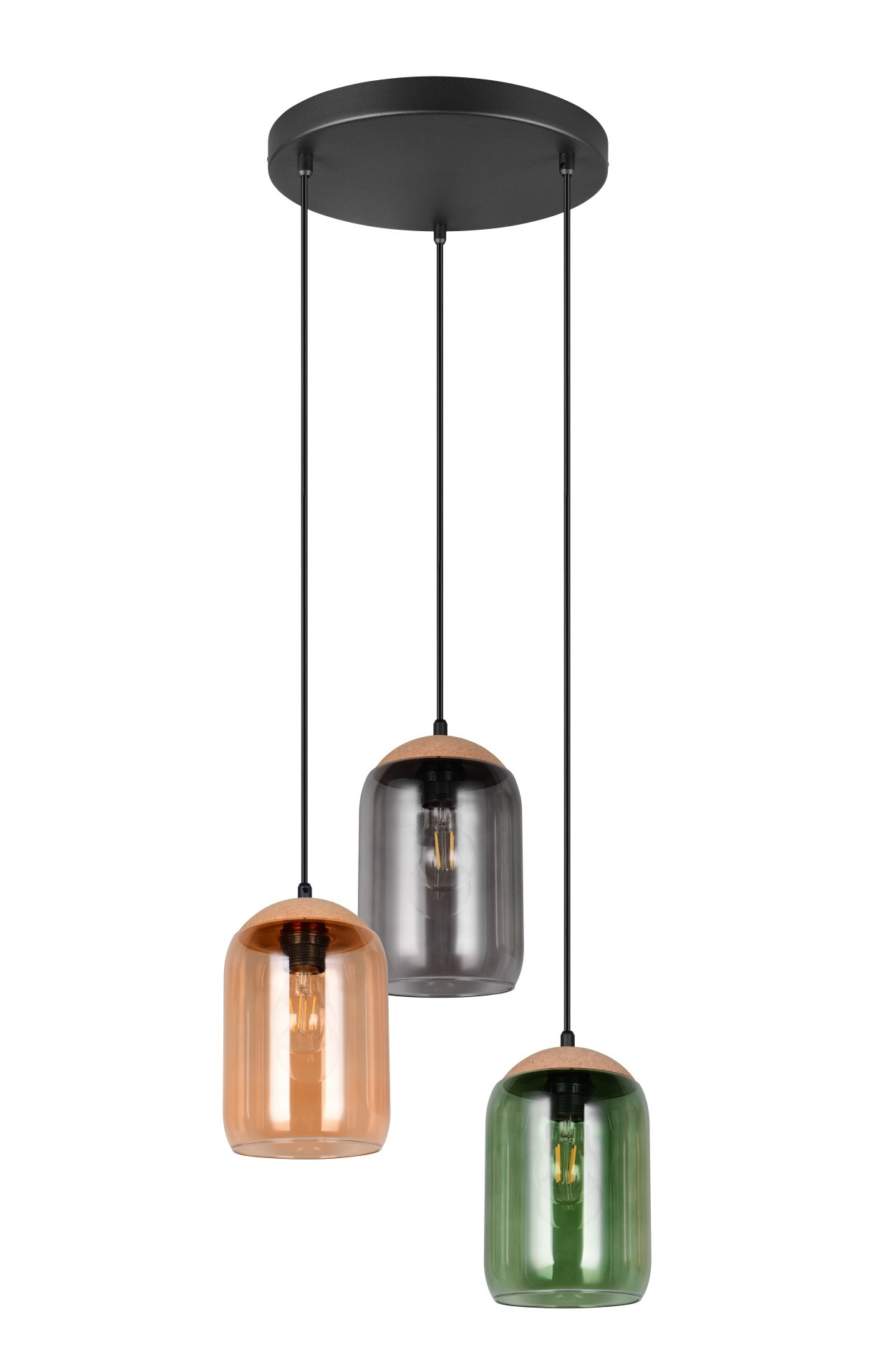 Suspension en verre bohème, CORK, TRIO