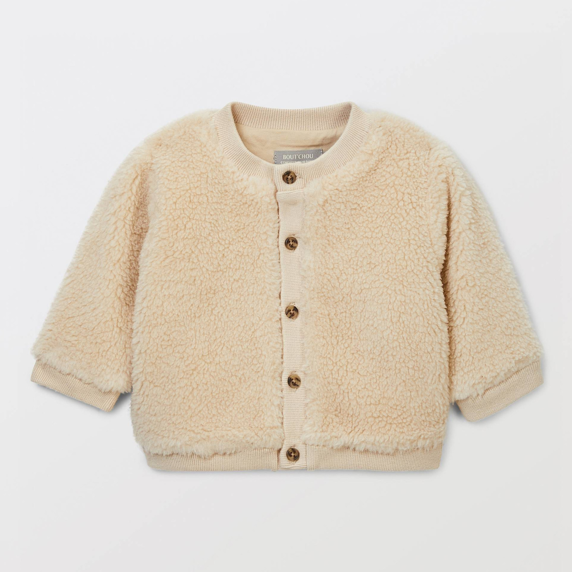 Cardigan manches longues sherpa, BOUT'CHOU