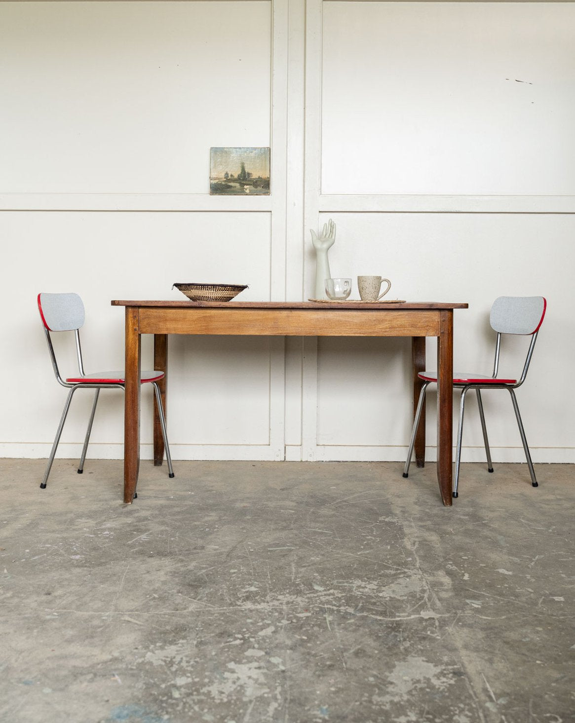 Table à manger de campagne en bois Romy N°1569 - Bon état, DEBONGOUT