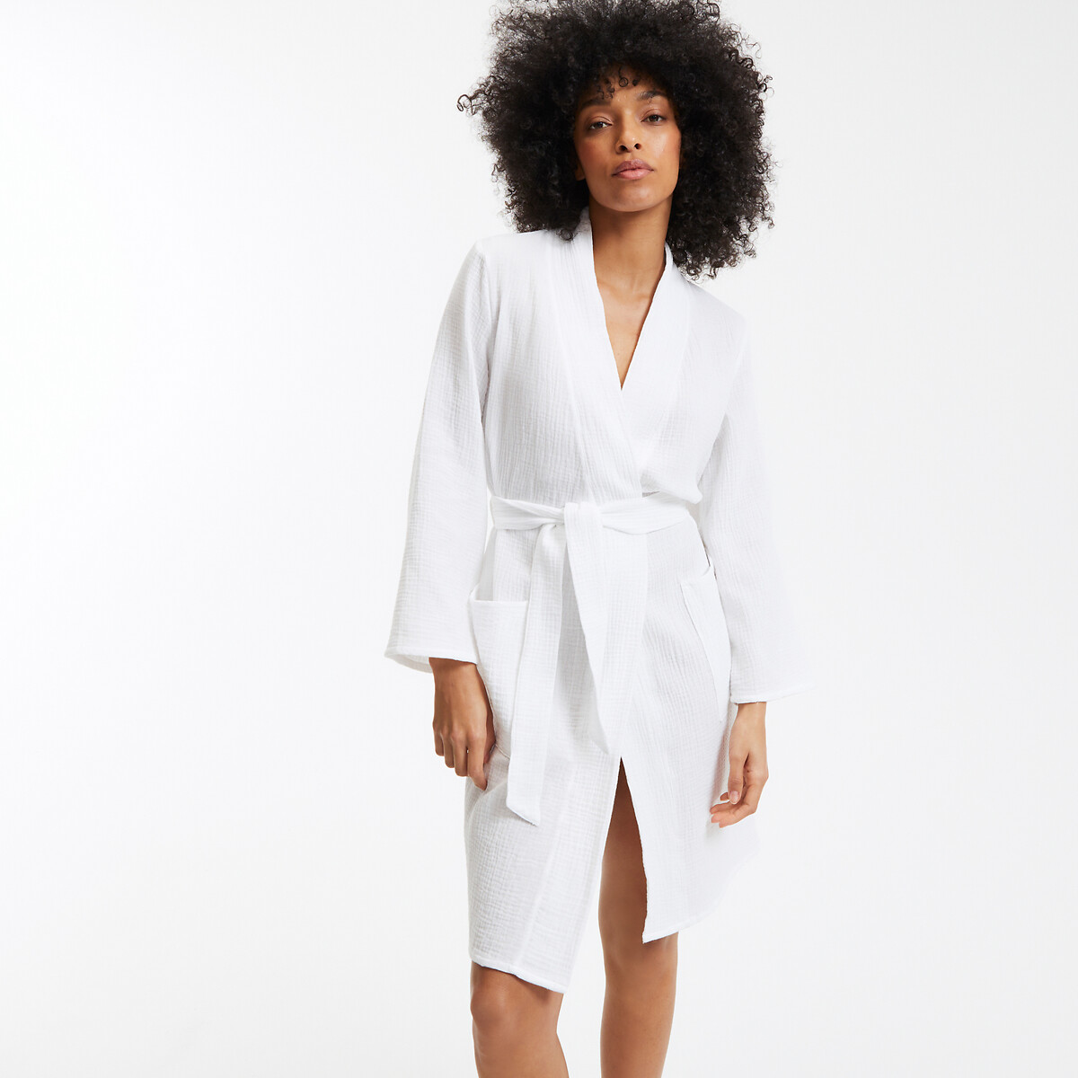 Peignoir en gaze de coton