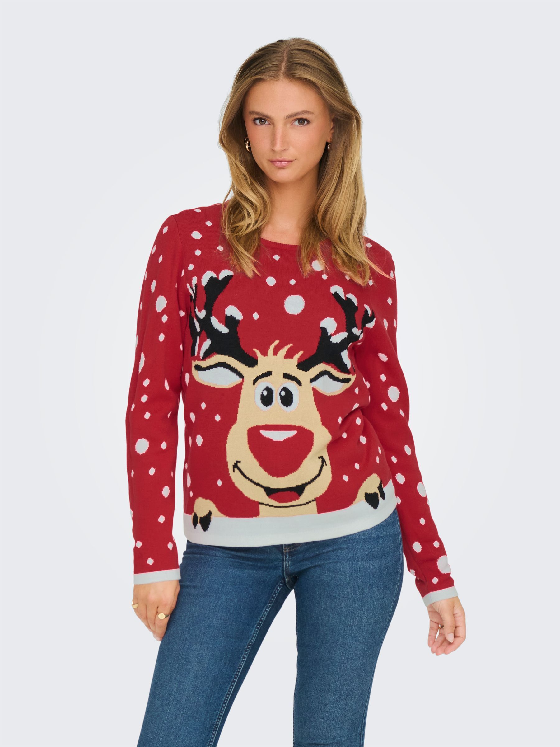 Pull de Noël, motif renne, JDY