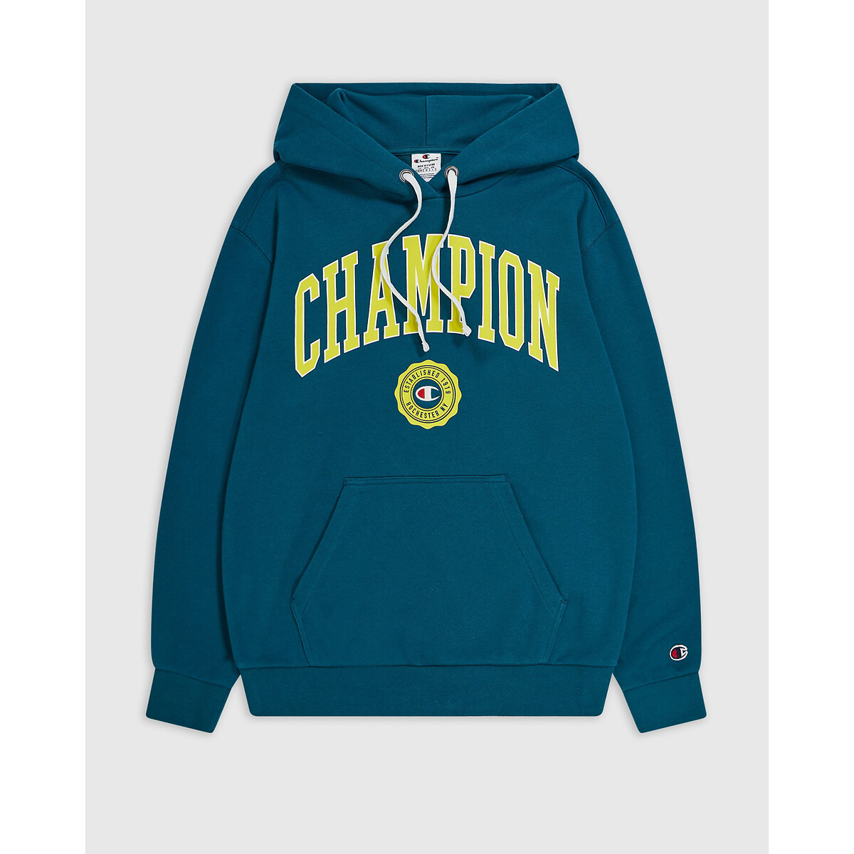 Champion logo best sale print hoodie