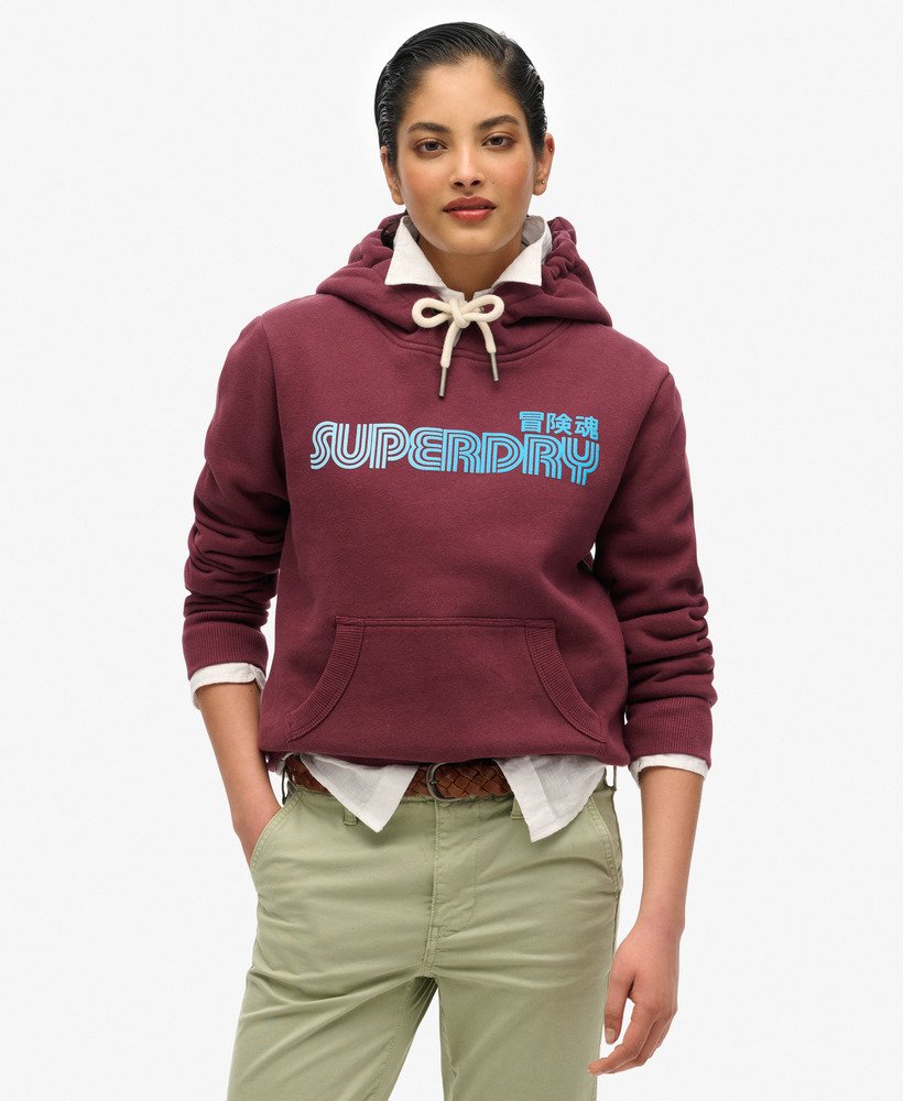 Sweat à capuche Faded Core, SUPERDRY