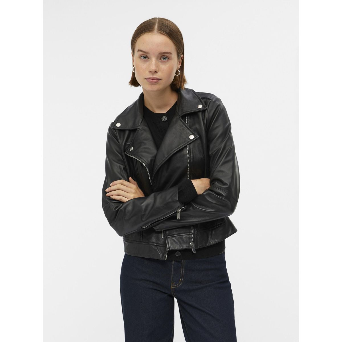 Veste cuir femme online naf naf