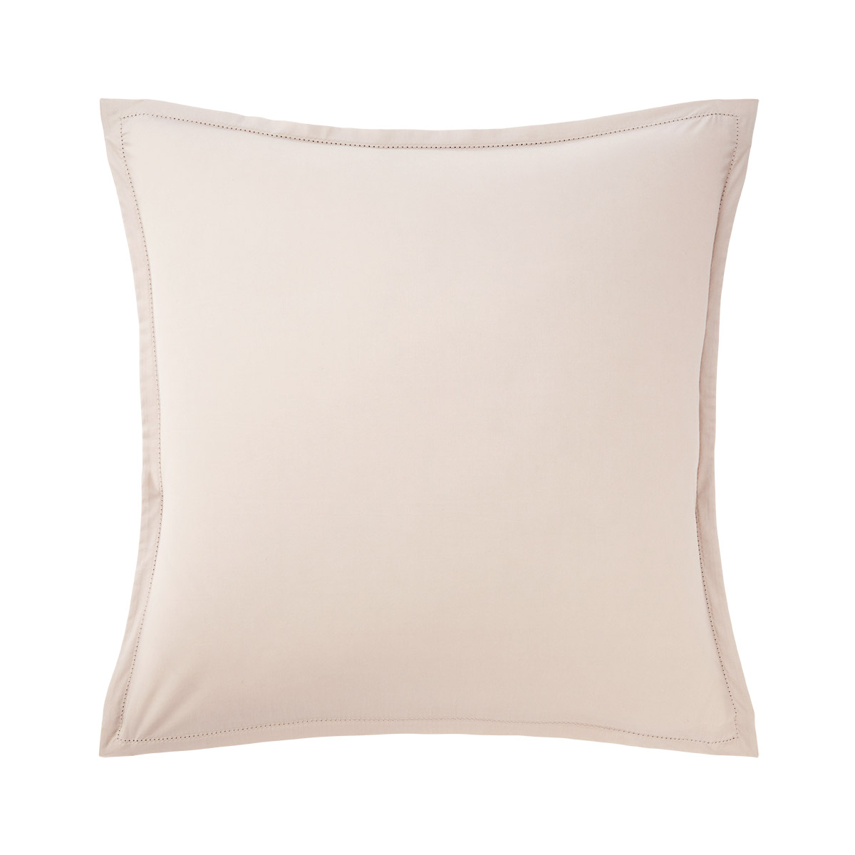 Taie d'oreiller en percale de coton beige, ALCOVE, DESFORGES