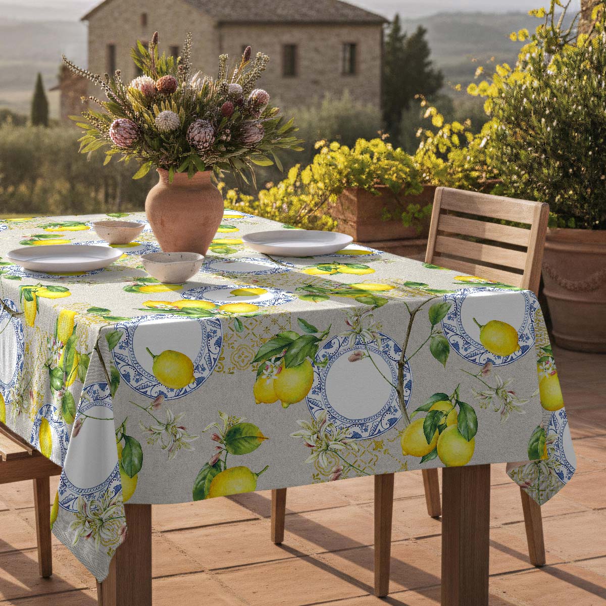 Nappe anti-taches Piattilimon - 100% coton -, NAF NAF HOME