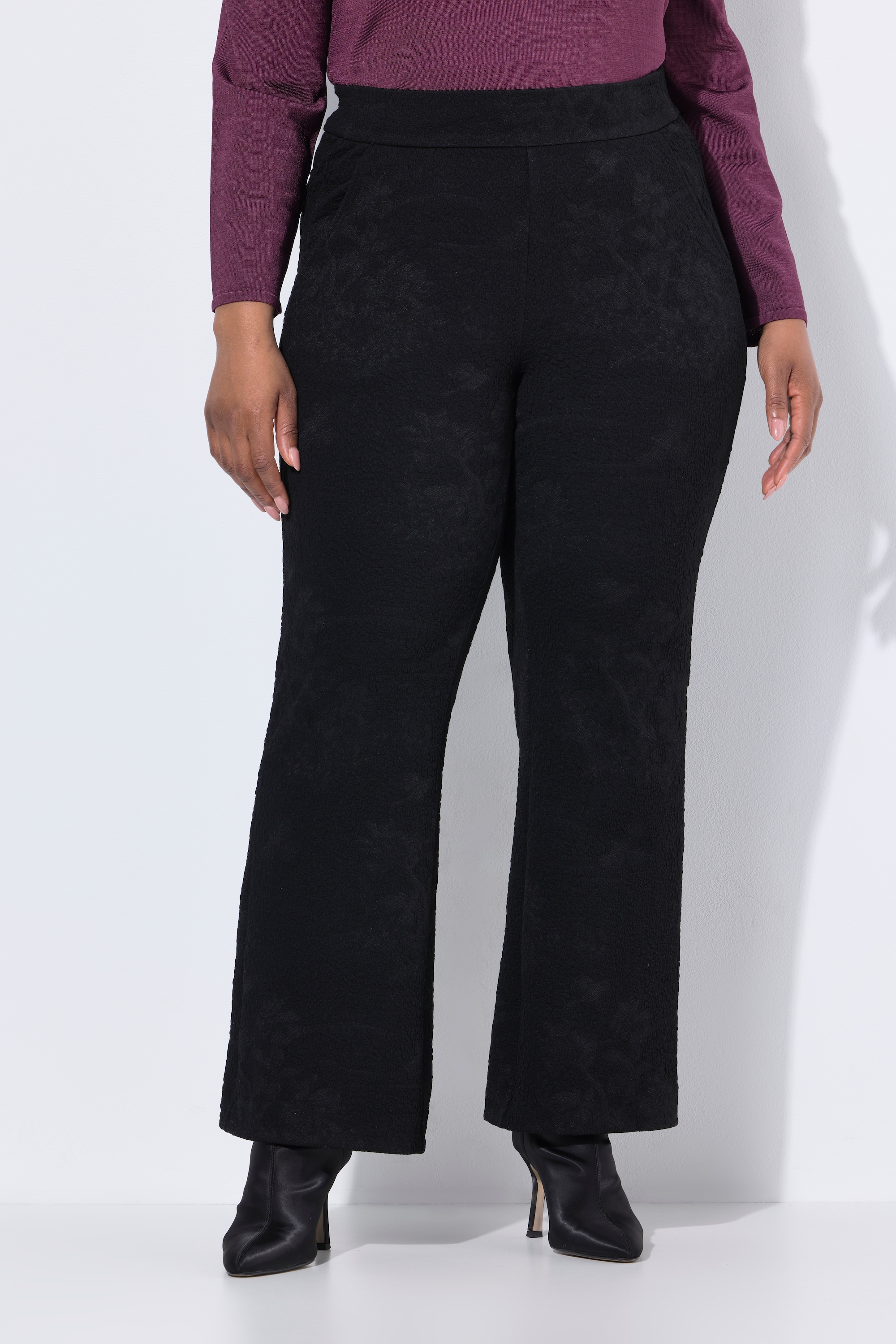 Pantalon en jersey jacquard, ULLA POPKEN