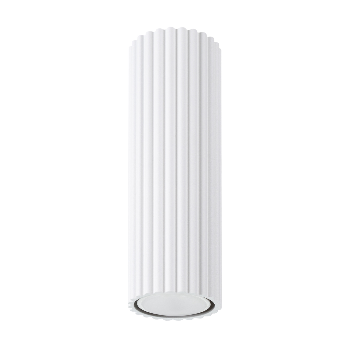 Plafonnier Aluminium Blanc GU10 1 Karbon 20, EDEN