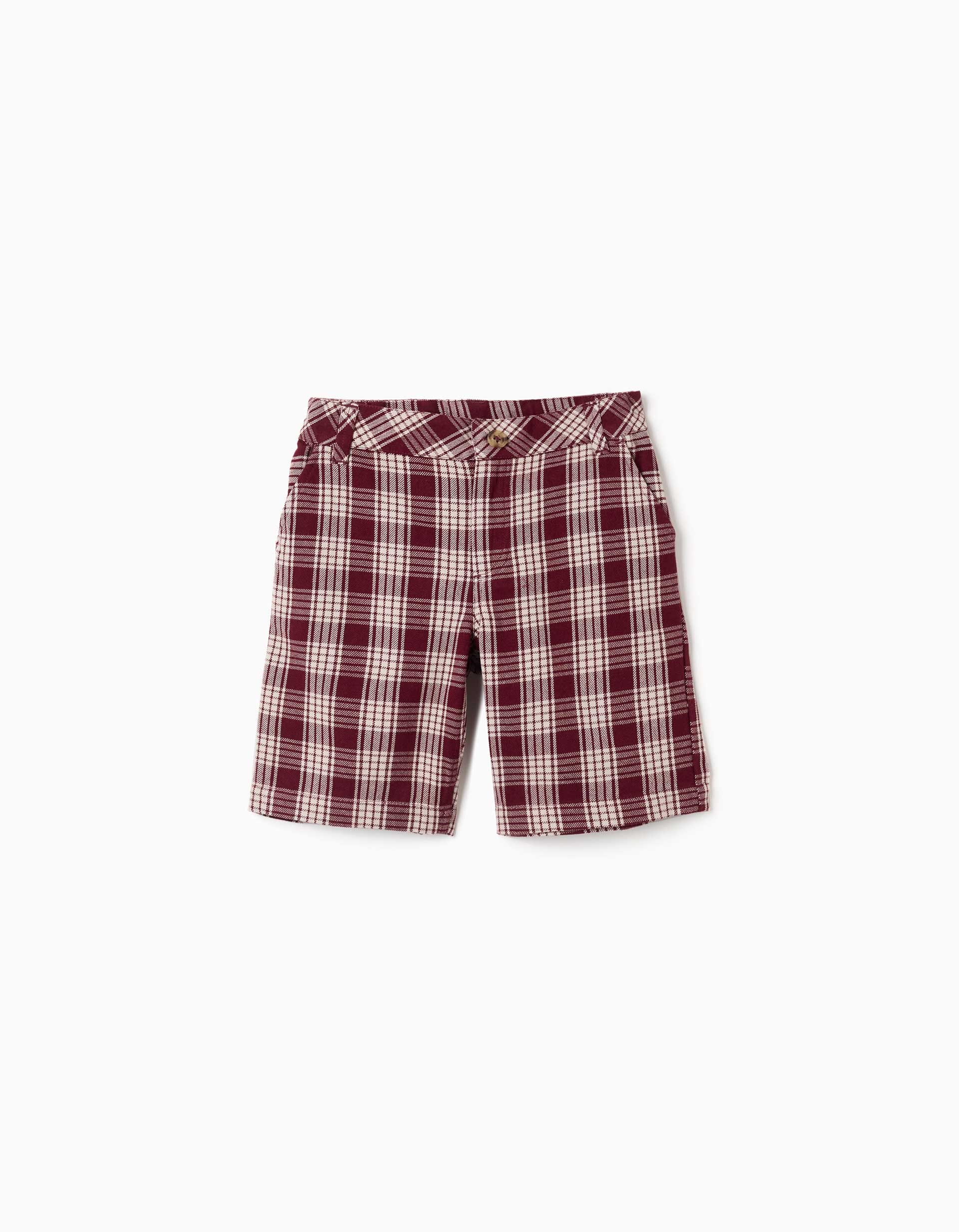 Short chino en coton à carreaux You&Me, ZIPPY