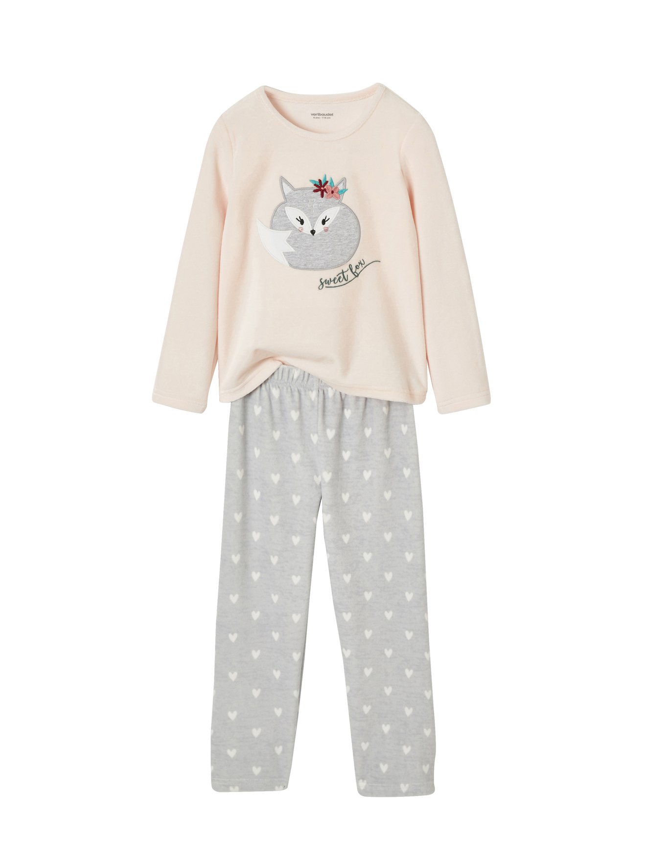 Pyjama velours renard, VERTBAUDET