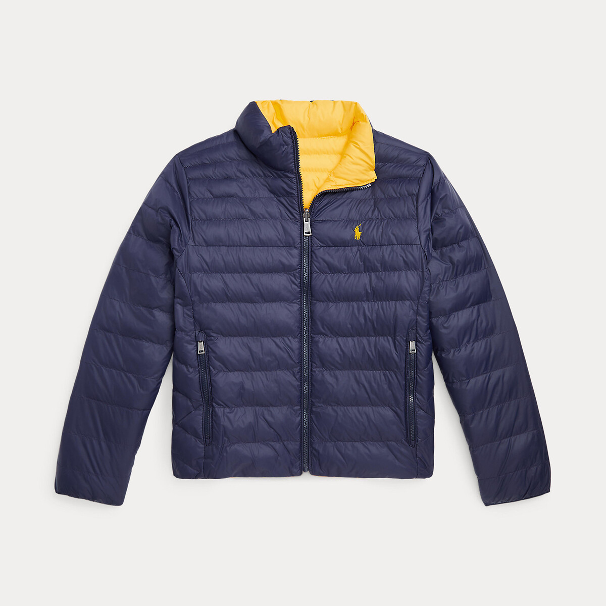 Two-tone reversible padded jacket with embroidered logo , navy blue, Polo  Ralph Lauren | La Redoute