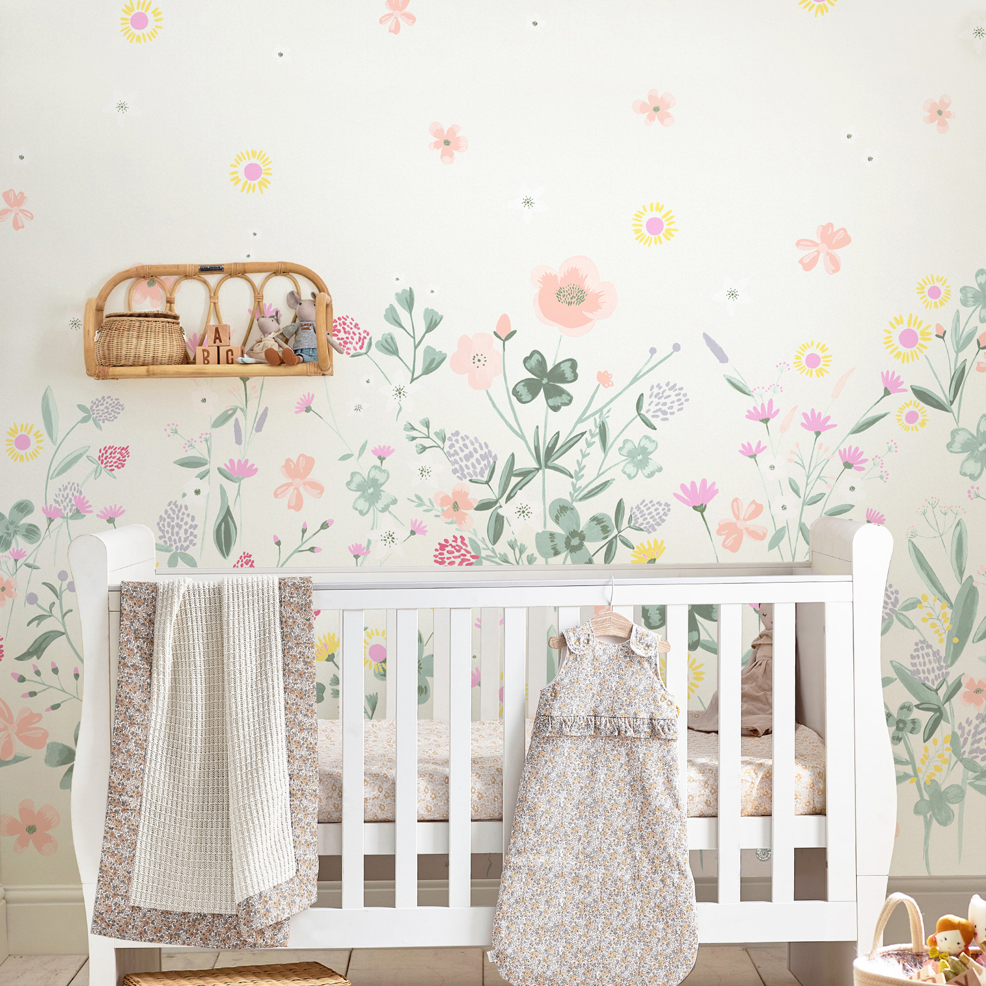 Papier peint panoramique Fleurs Clodagh, LAURA ASHLEY