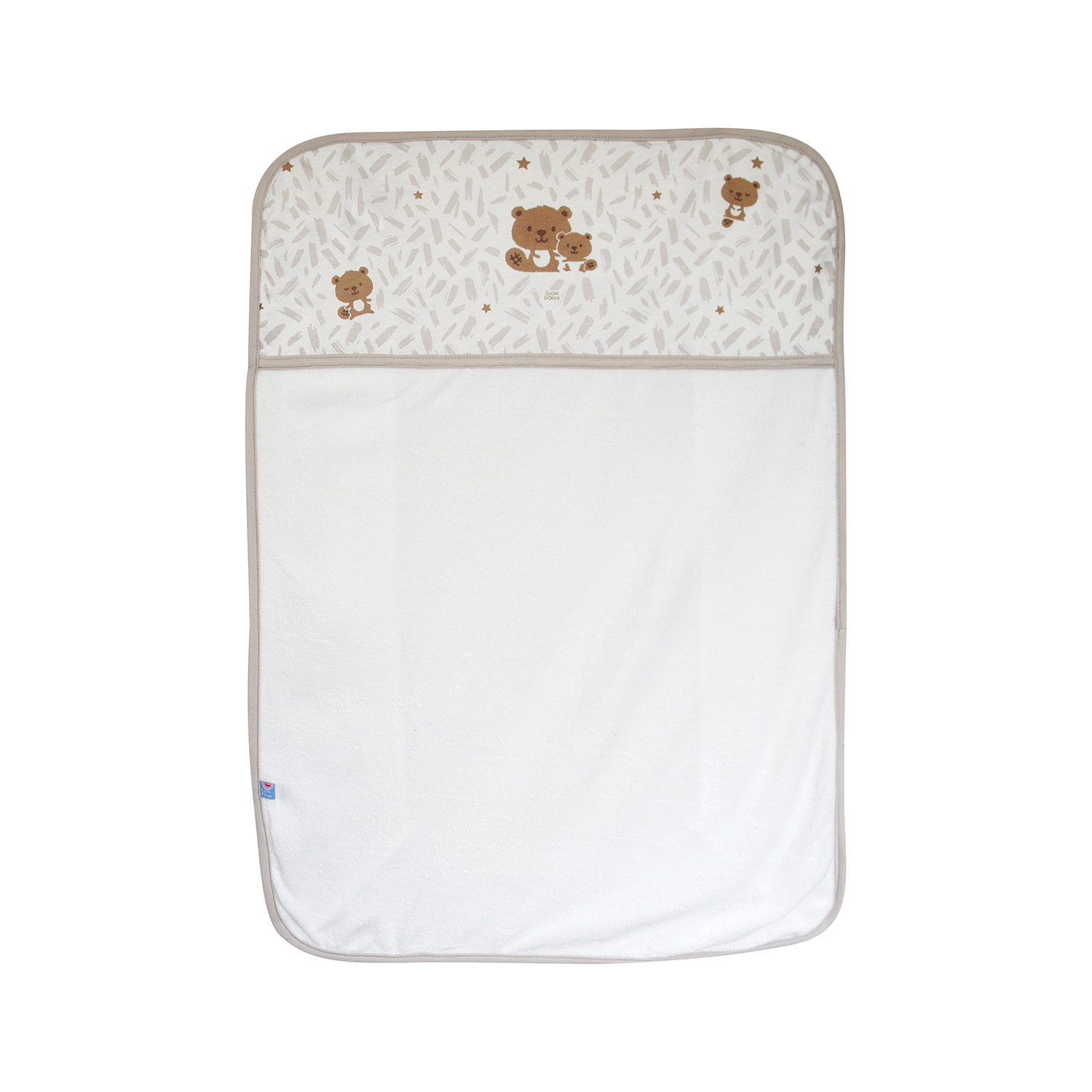 Housse de matelas a langer maille, SUCRE D'ORGE