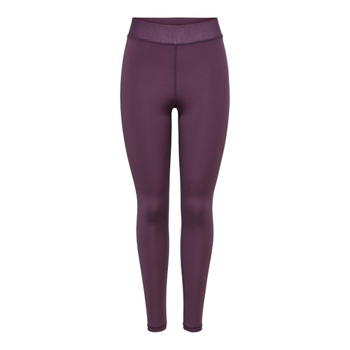 Nada breathable sports leggings with high waist, aubergine, Only Play