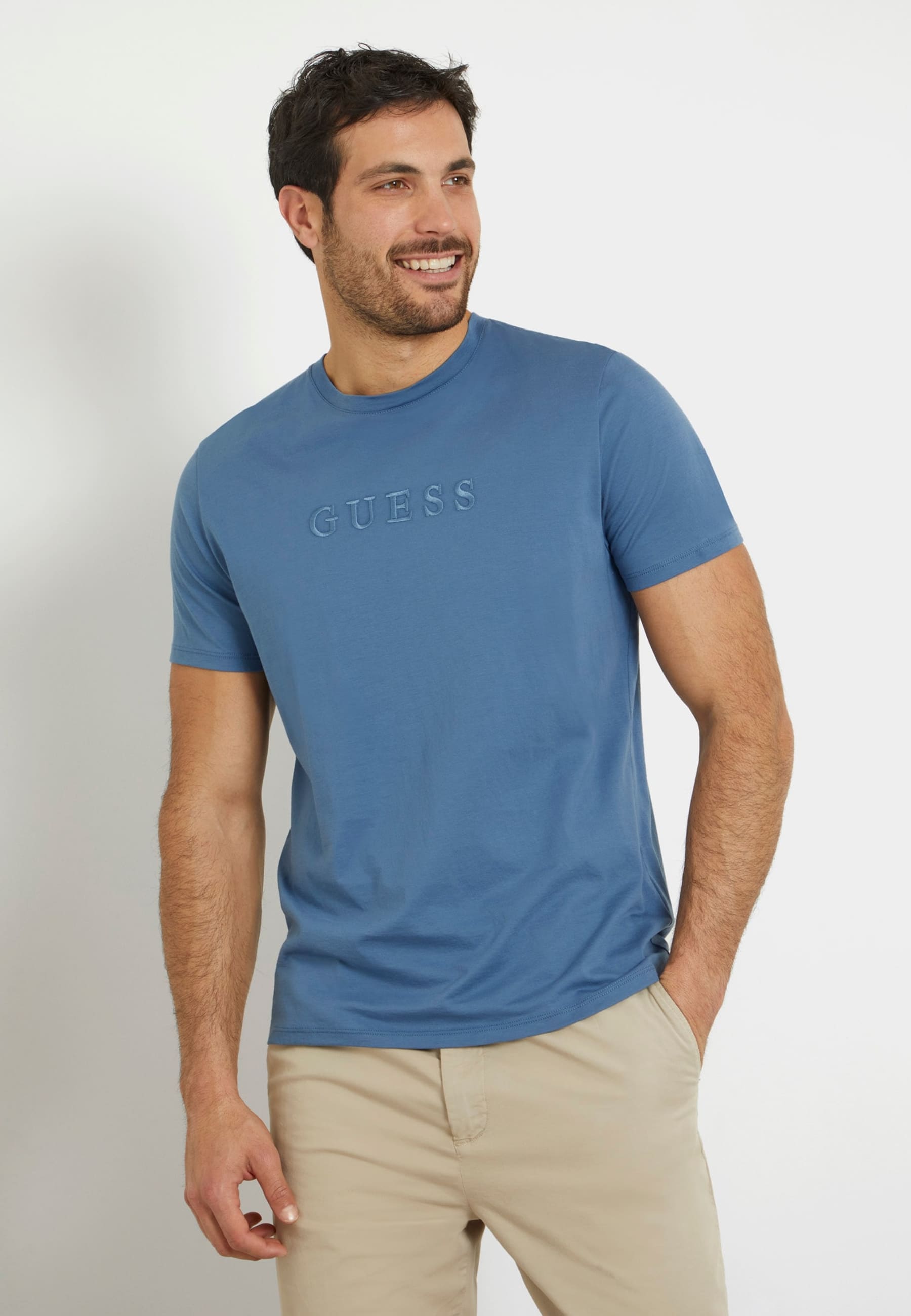 T-Shirt Logo Brodé, GUESS