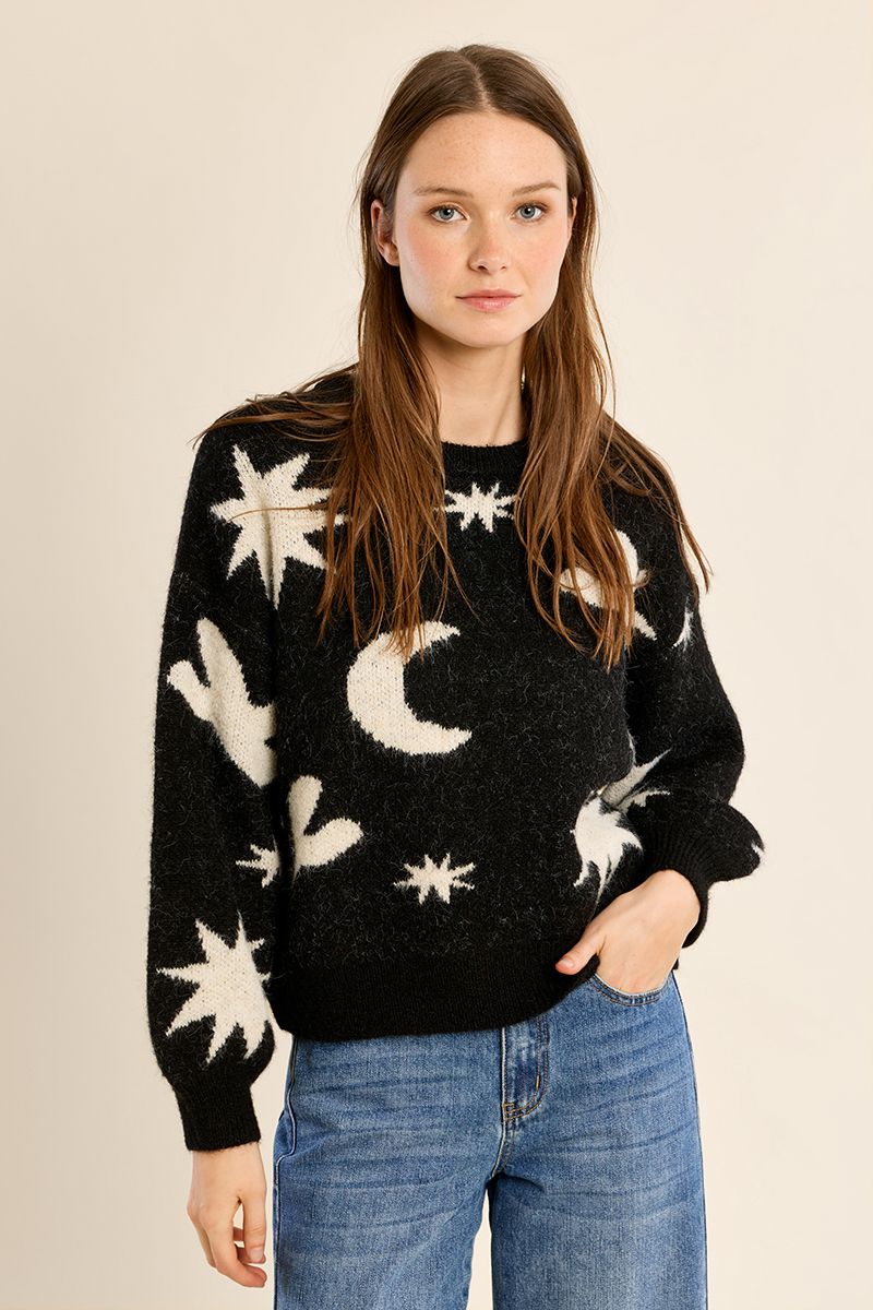 Pull en maille, motif étoilé, MOLLY BRACKEN