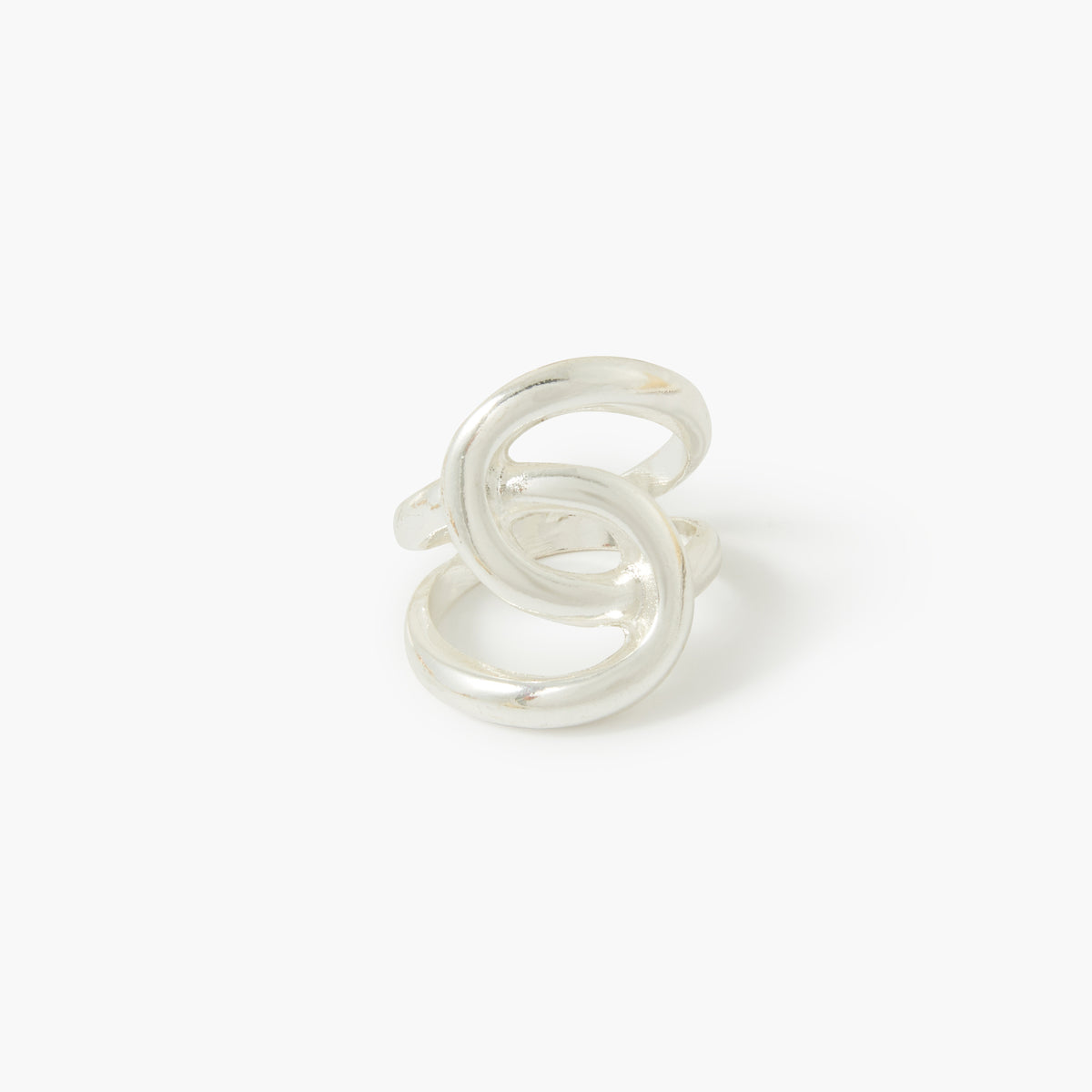 Bague entremêlée argentée, BALABOOSTE