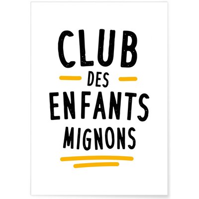 Affiche 'Club des Enfants Mignons' L'AFFICHERIE