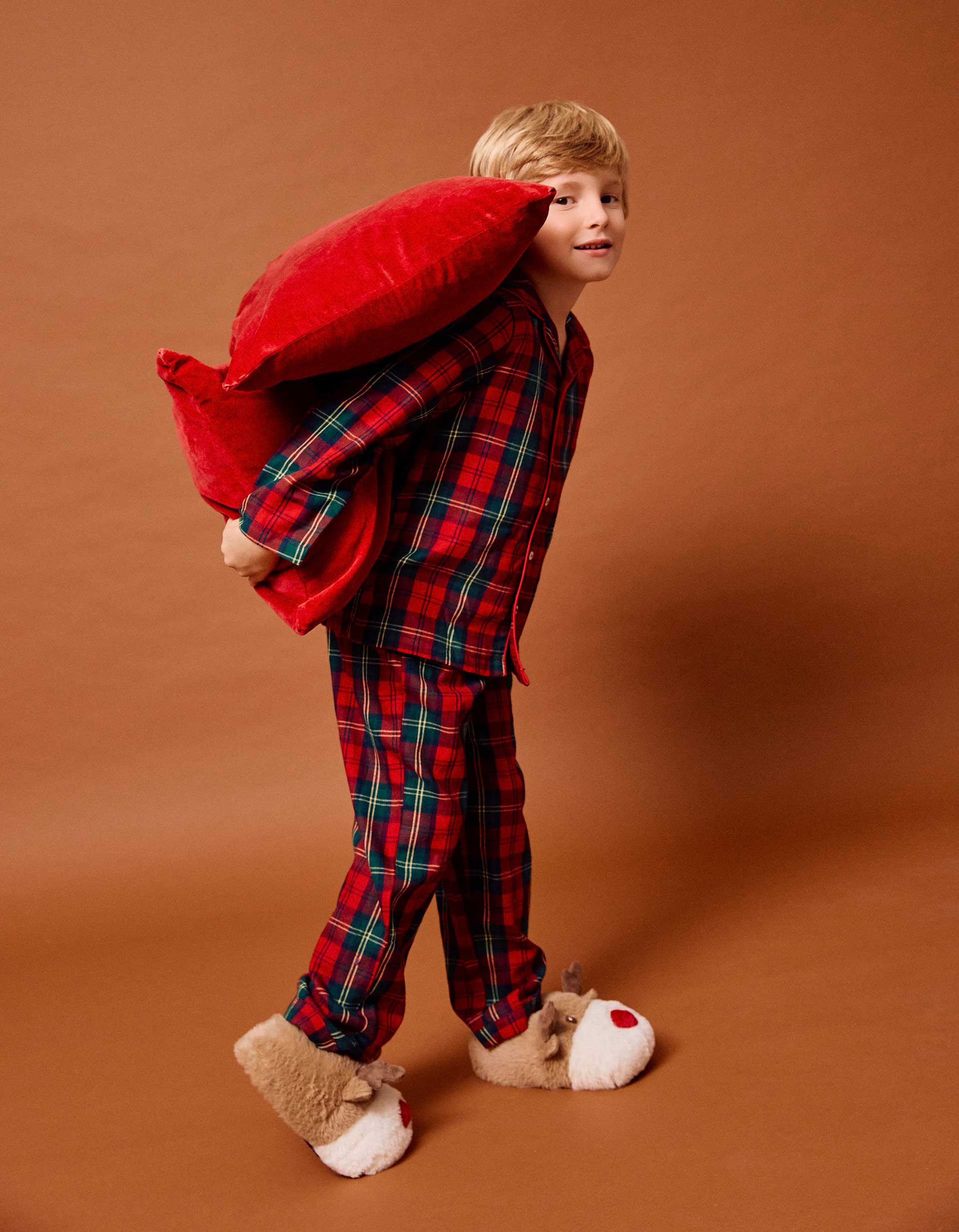 Pyjama en flanelle avec motif à carreaux You&Me, ZIPPY