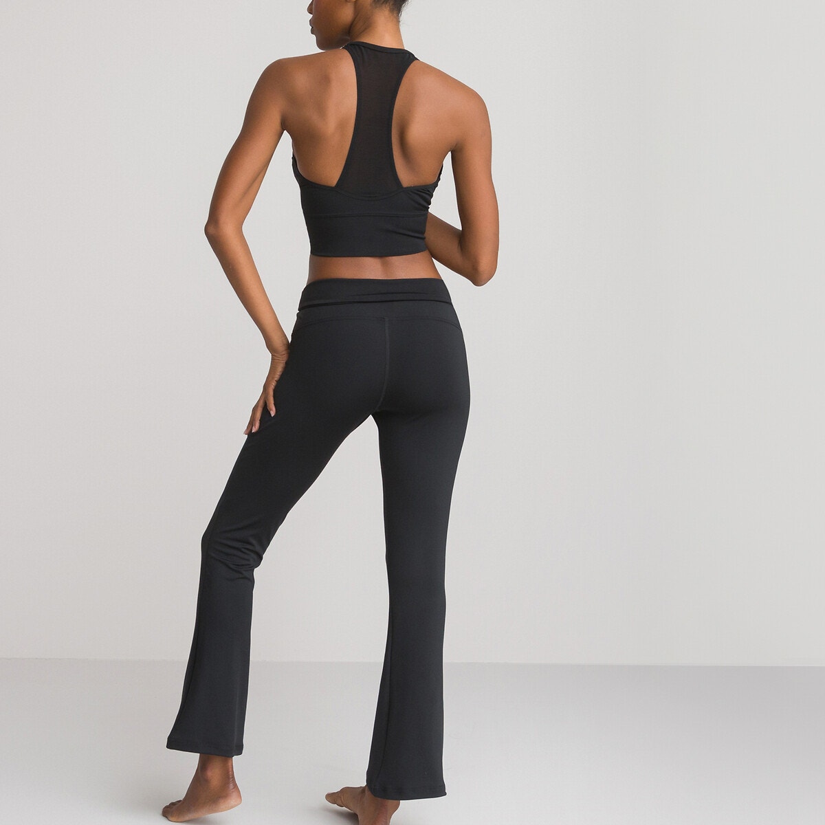 Pantalon de yoga évasé noir La Redoute Collections