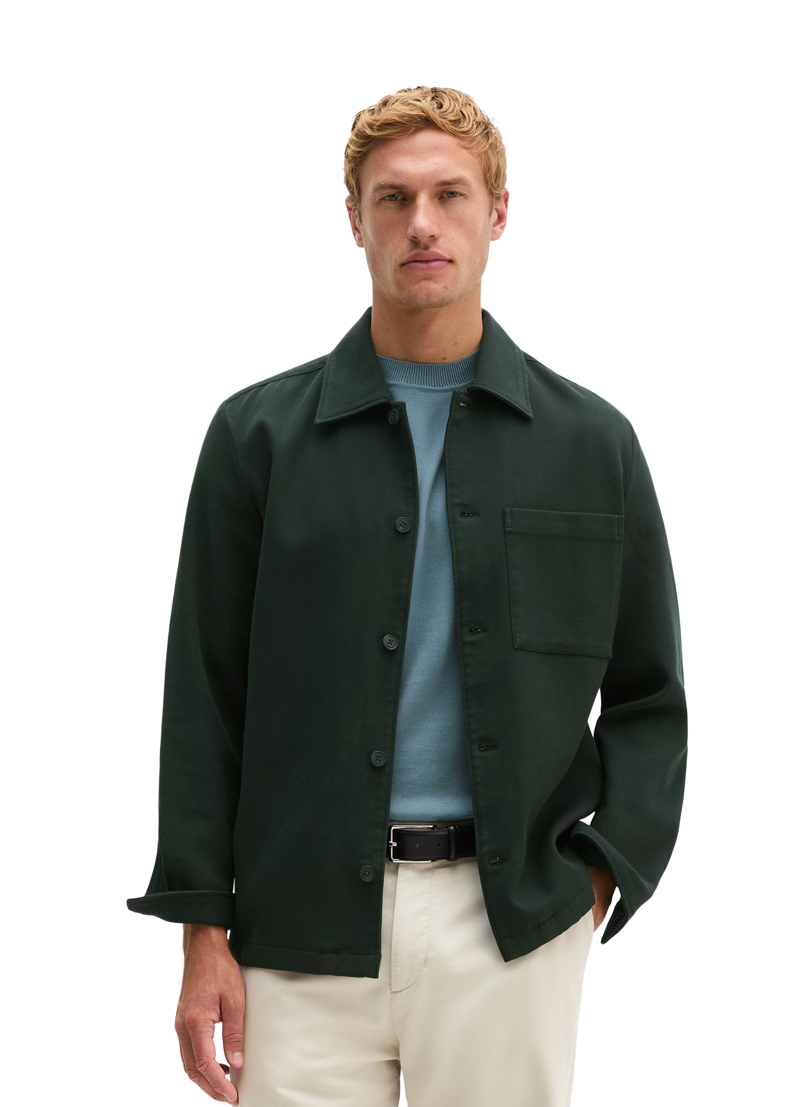 Surchemise en twill de coton bio double épaisseur, MARC O'POLO