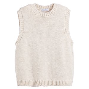 Pull sans manches, col rond