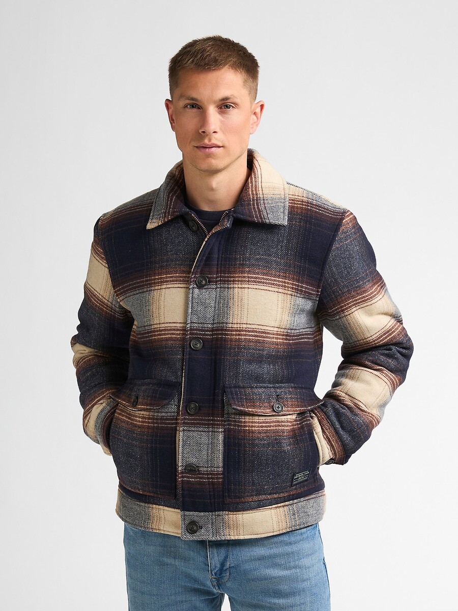 Veste ample longue à carreaux, PETROL INDUSTRIES