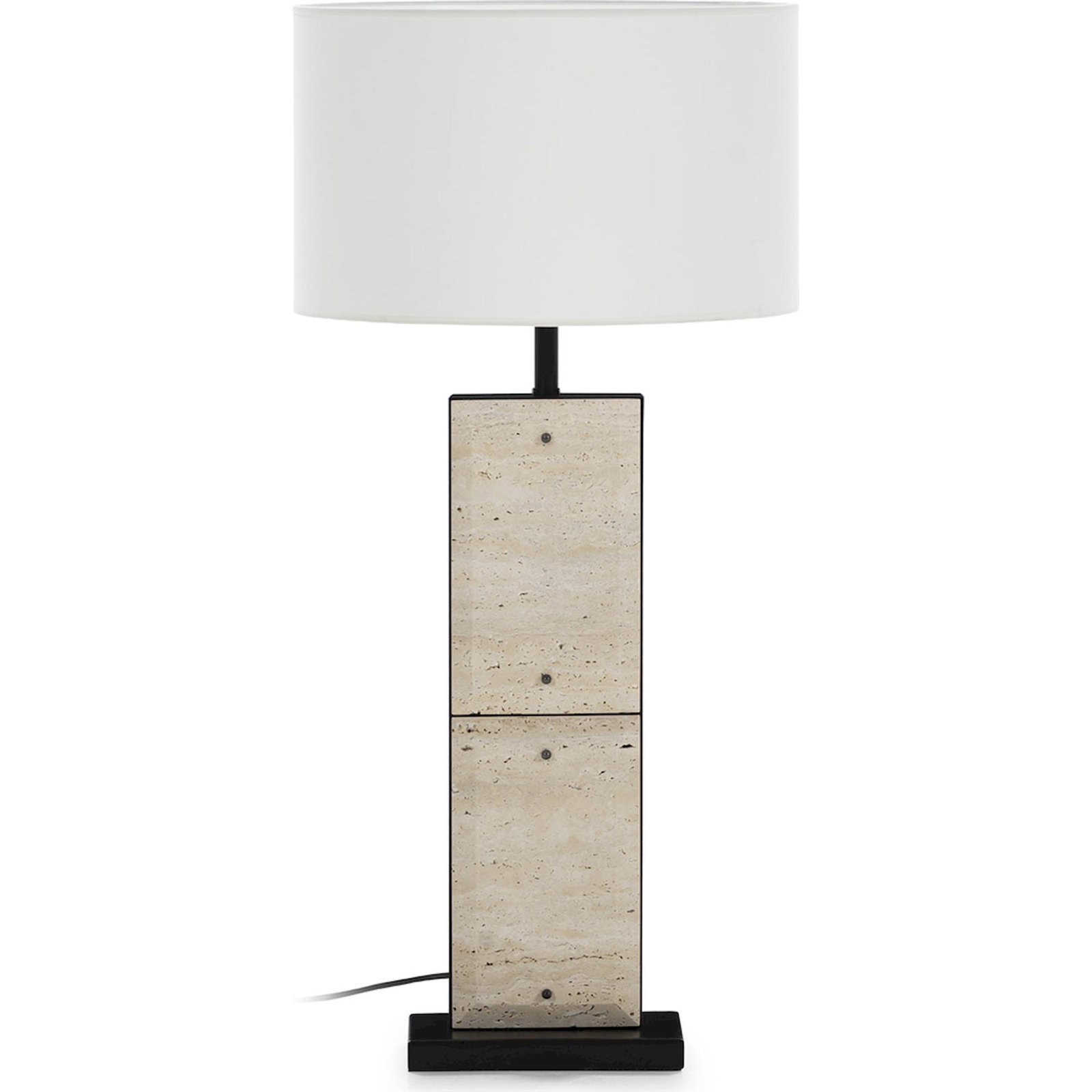 Lampe de table en marbre travertin, RECOLLECTION
