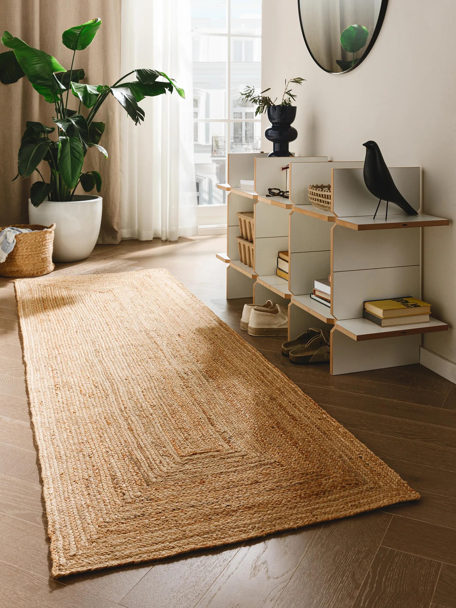 Tapis de jute tissé main JUTTA, BENUTA 