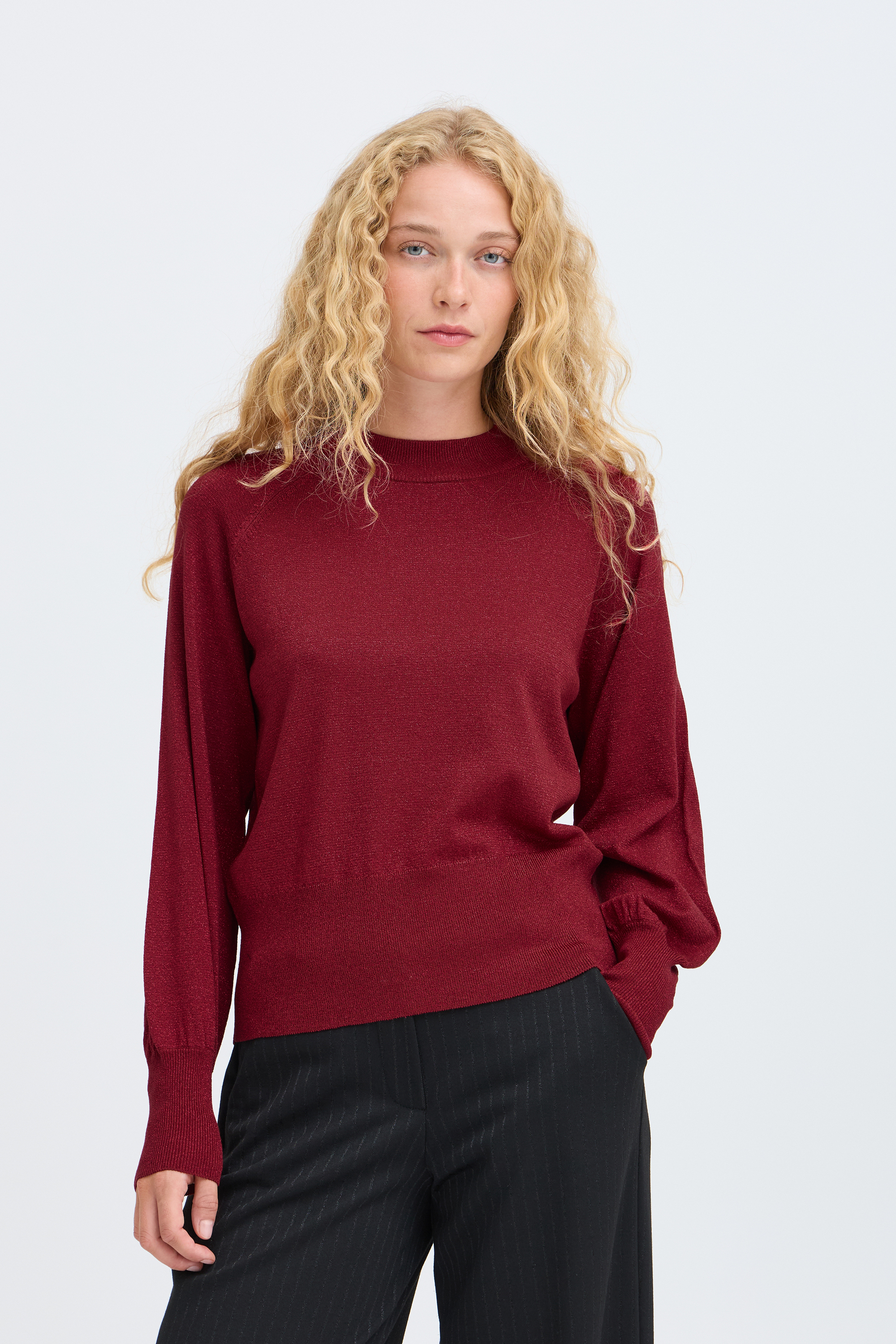 Pull en maille manches longues, B.YOUNG