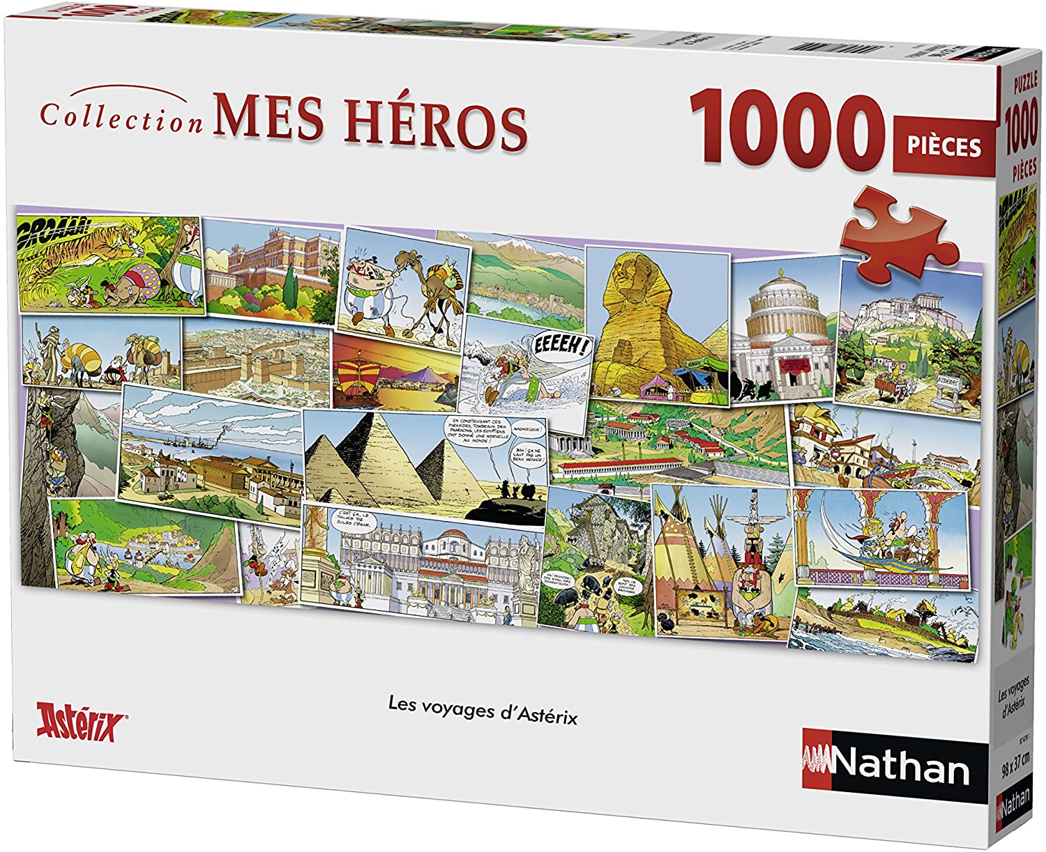 Puzzle Les voyages d'Astérix 1000 pcs, NATHAN