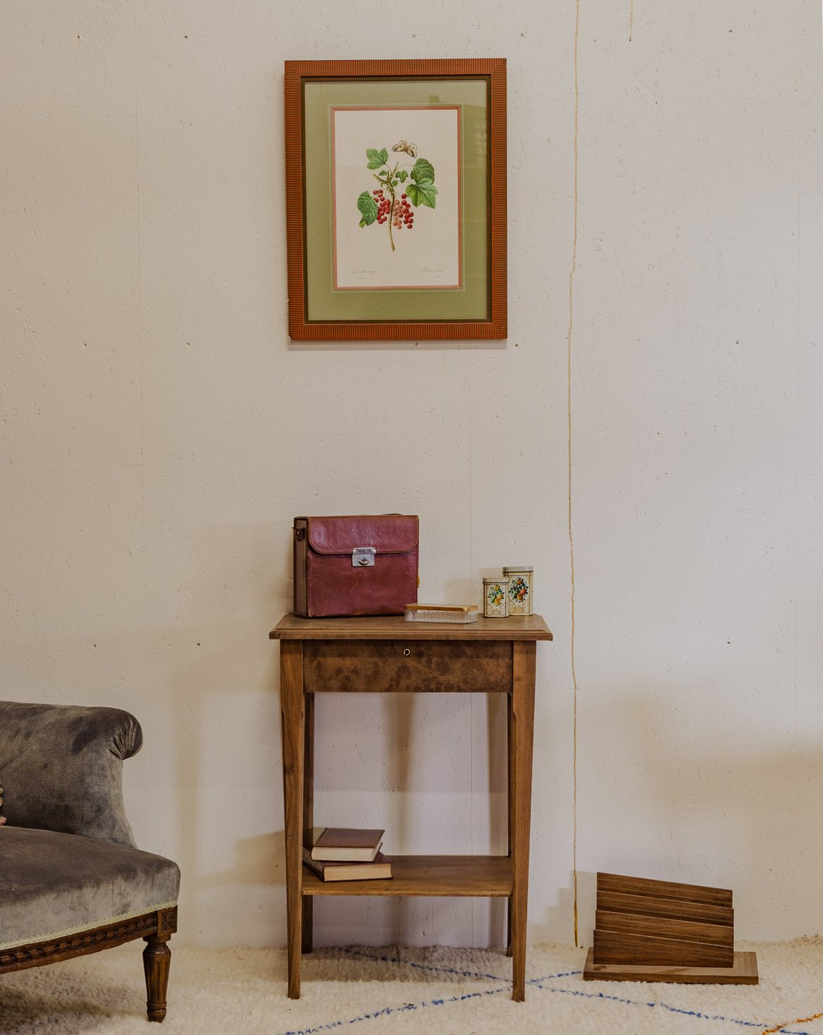 Travailleuse vintage en bois Brigitte N°156 - Bon état, DEBONGOUT