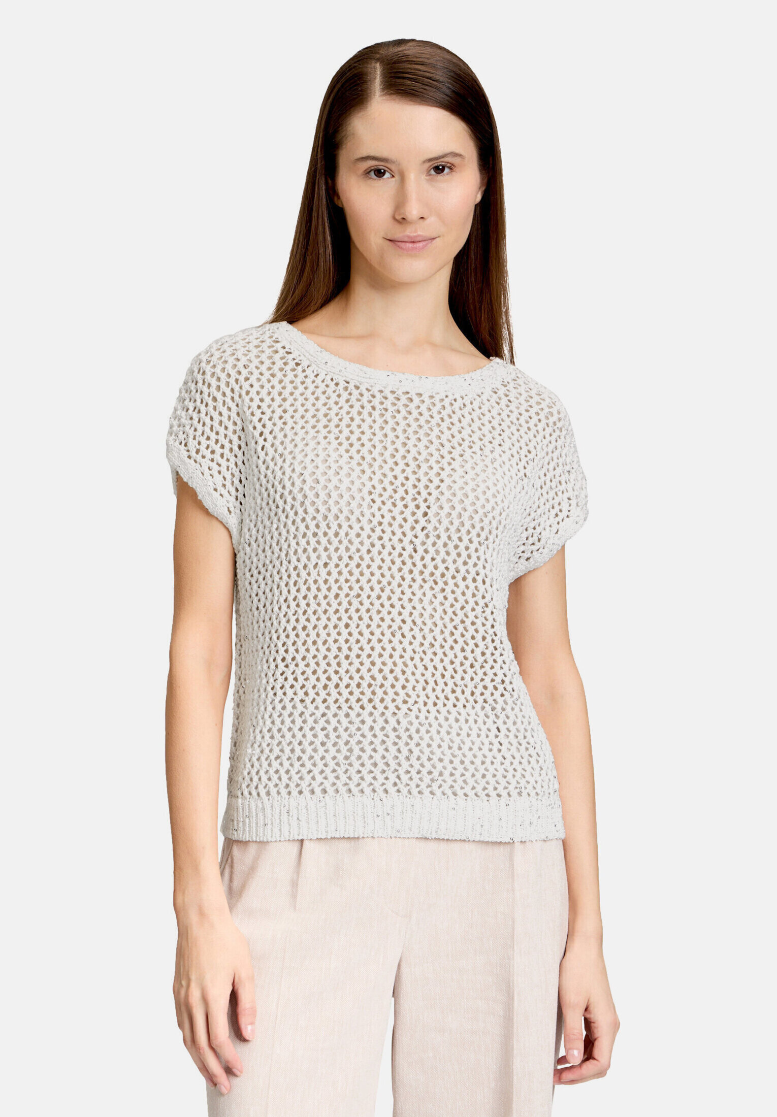 pull sans manches à teneur en fil fantaisie, BETTY & CO