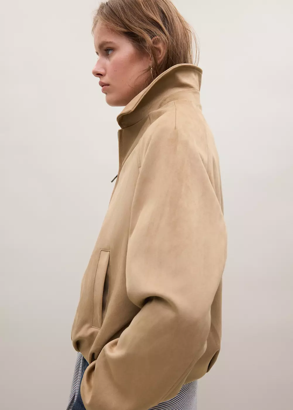 Veste ballon effet daim, MANGO TEEN