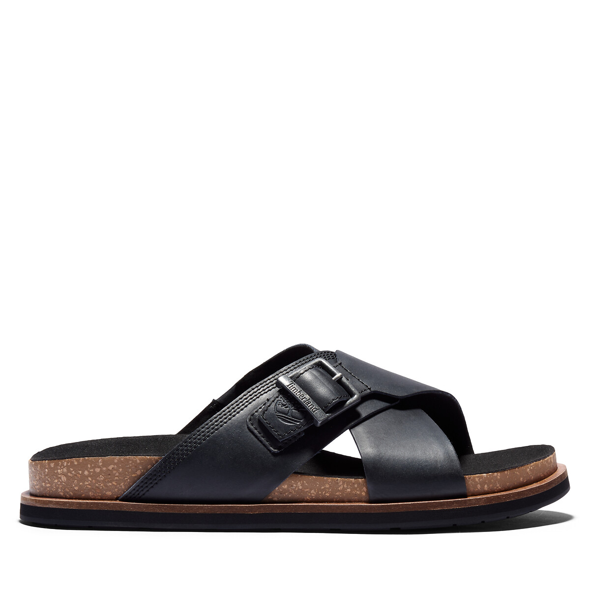 Image of Amalfi Vibes Cross Slide Mules in Leather