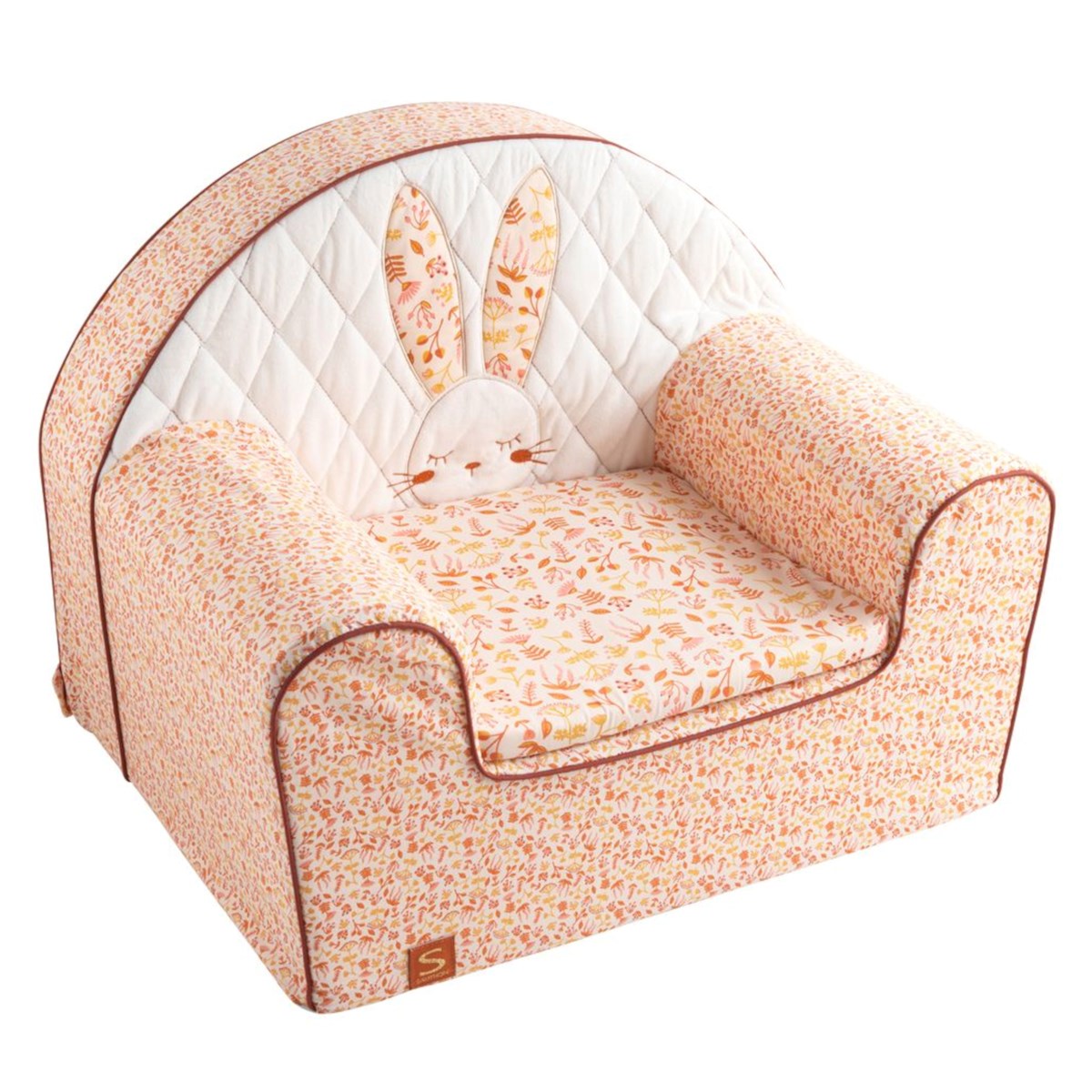 Fauteuil club en coton, SAUTHON
