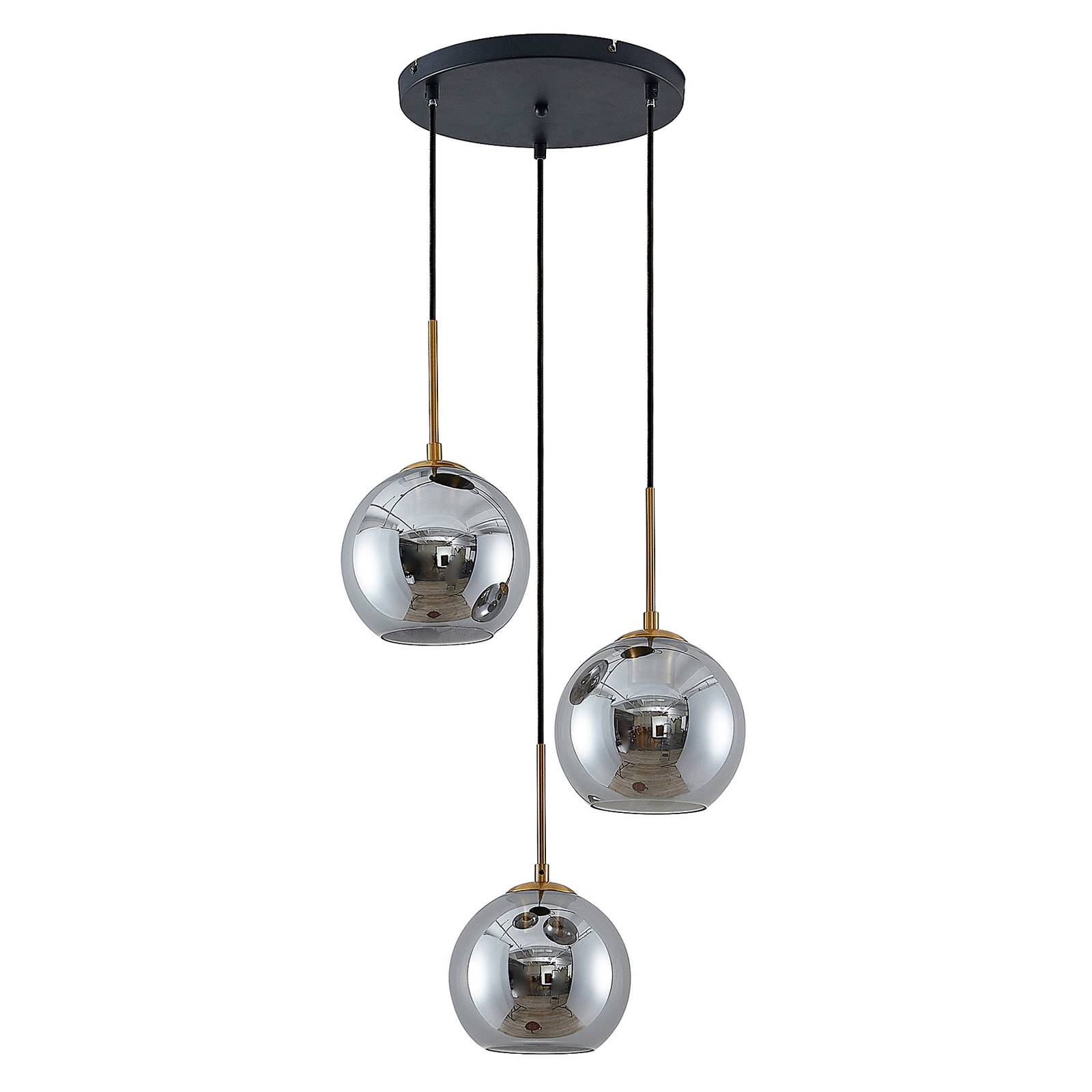 Suspension en verre moderne, Jurian, LINDBY