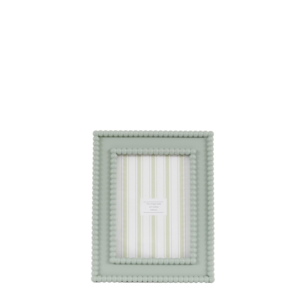 5x7" Calitri Beaded Photoframe in Sage Green, ÉDITÉ