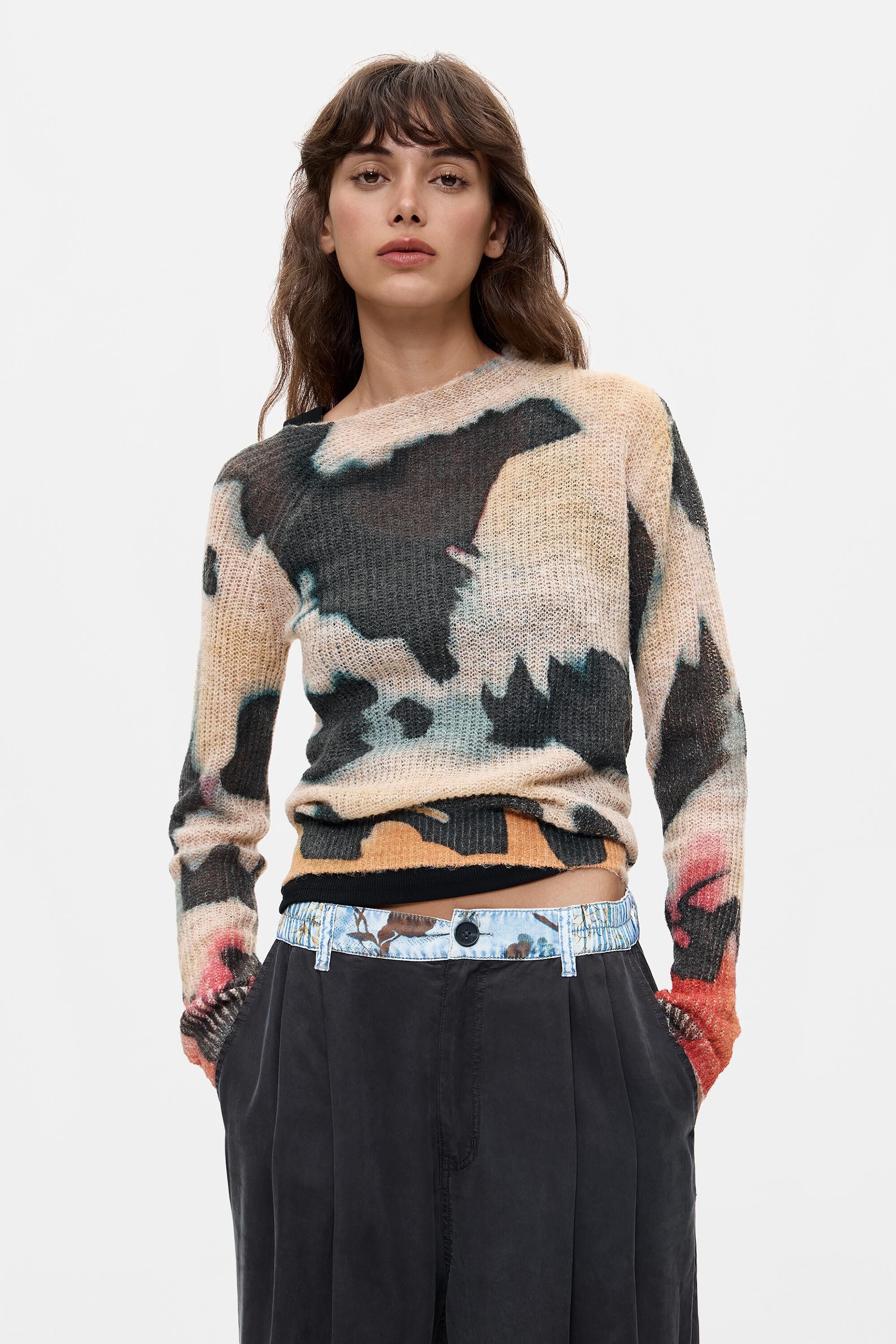 Pull imprimé tie and dye, DESIGUAL