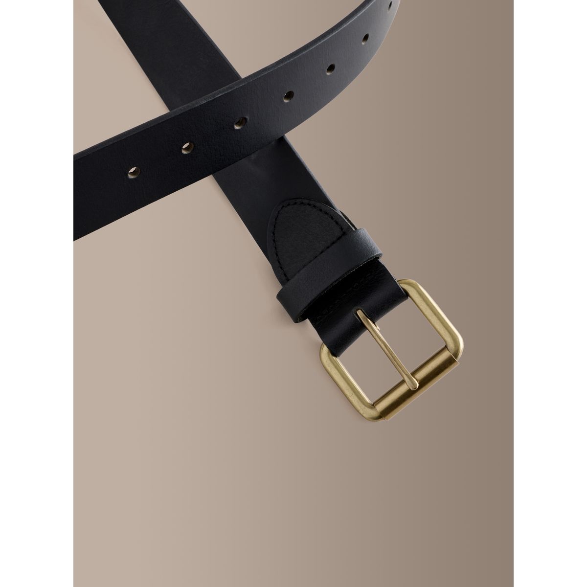 Ceinture cuir avec boucle ardillon signature, NEXT