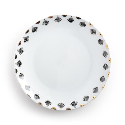 Set of 4 Mellah Metallic Porcelain Dinner Plates LA REDOUTE INTERIEURS