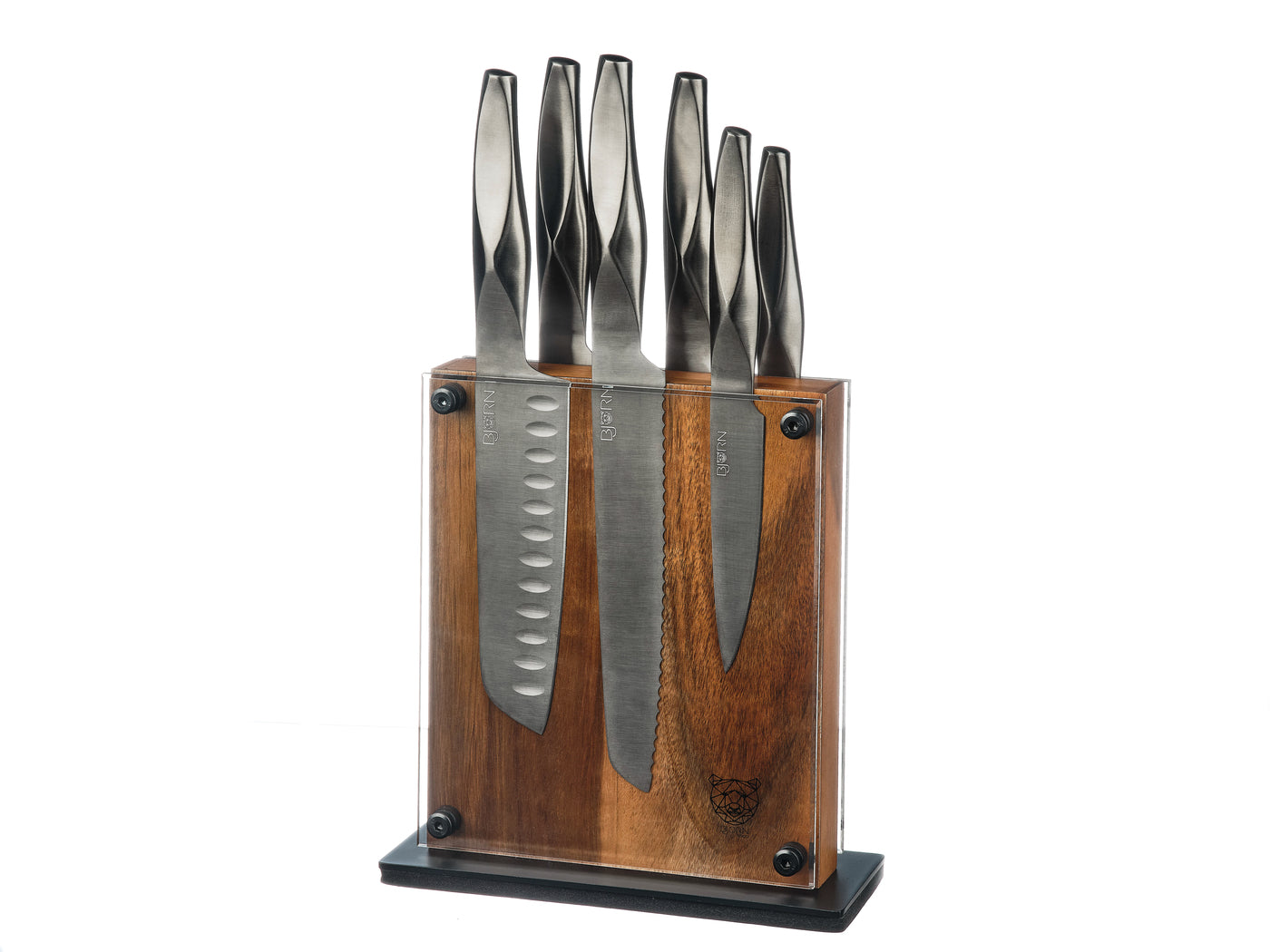 Lot de 7 couteaux de cuisine en inox, NUDE, BJORN