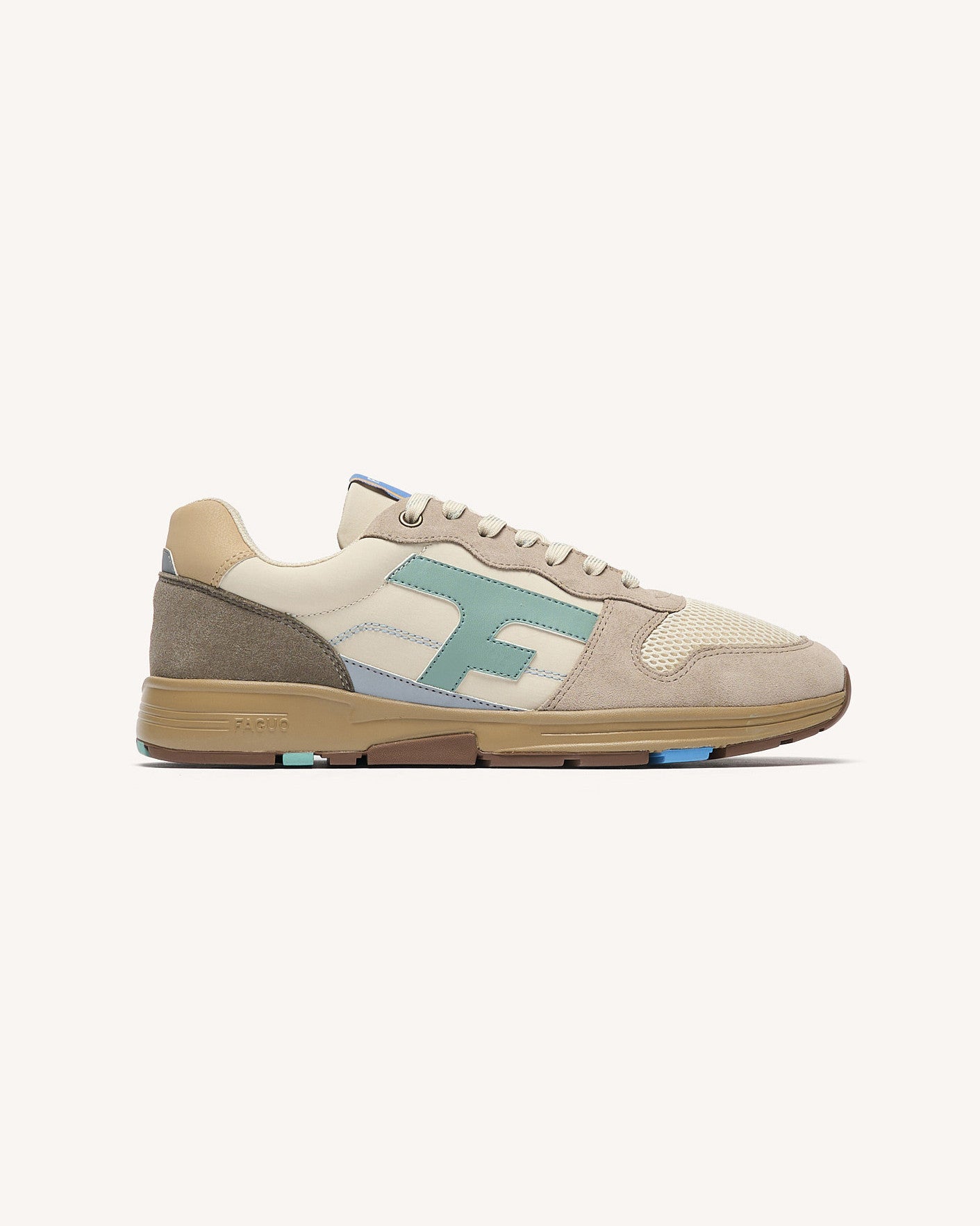 Running tissu suede OLIVE, FAGUO